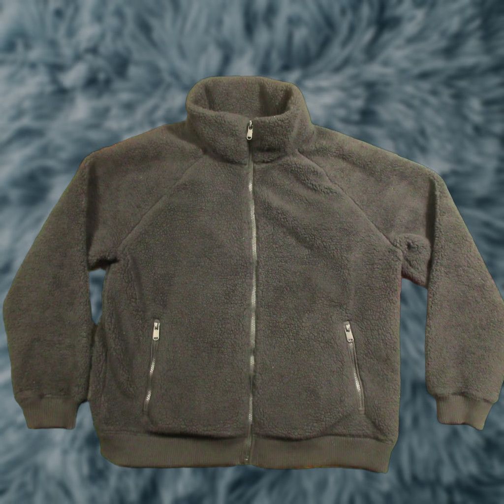 Athleta Athleta Jacket Womens L Black Full Zip Mock Neck High Pile Fleece Mid-Length Size L / US 10 / IT 46 - 1 Thumbnail