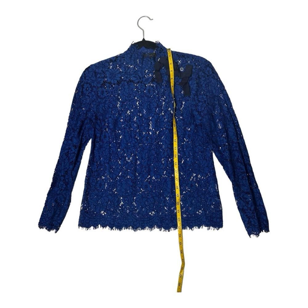 J.Crew J. Crew l Mockneck Top In Floral Lace Size 0 Size XS / US 0-2 / IT 36-38 - 6 Thumbnail