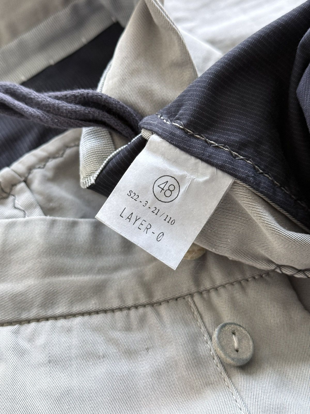Layer-0 Gray Cotton Pants