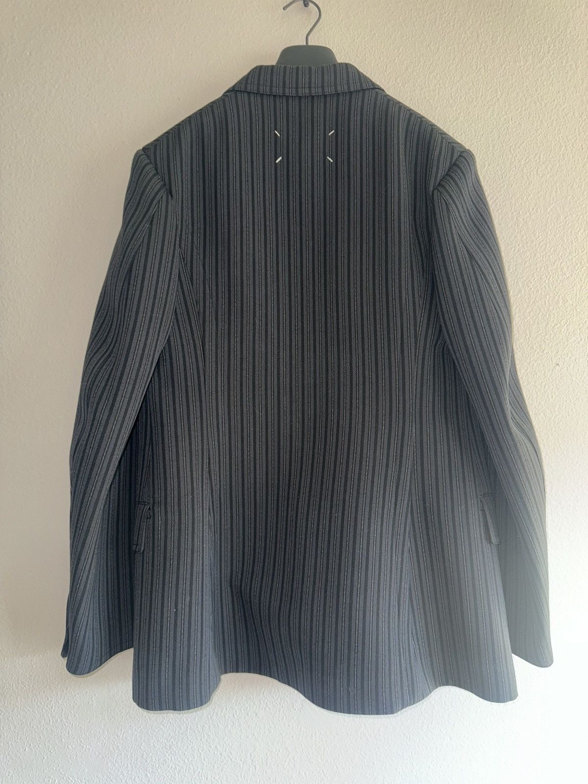 Maison Margiela Mainline Margiela Striped wool blazer Size 50R - 4 Thumbnail