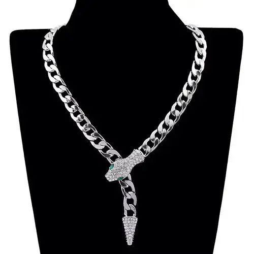 Jewelry Chunky Chains Snake Necklace Size ONE SIZE - 1 Thumbnail