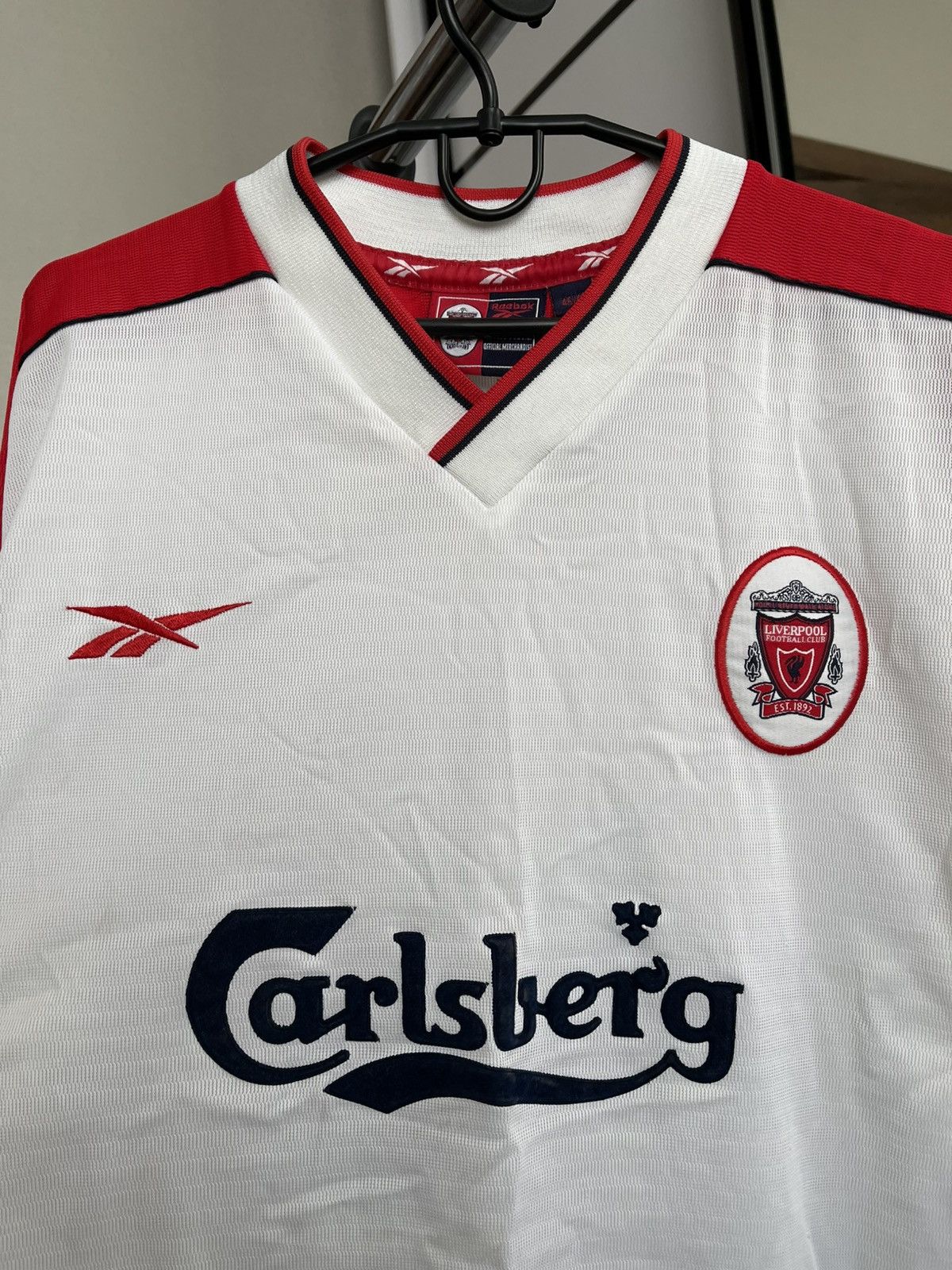 Reebok 1998/1999 Reebok Liverpool Owen Vintage Soccer Jersey Tee Size US XL / EU 56 / 4 - 10 Thumbnail