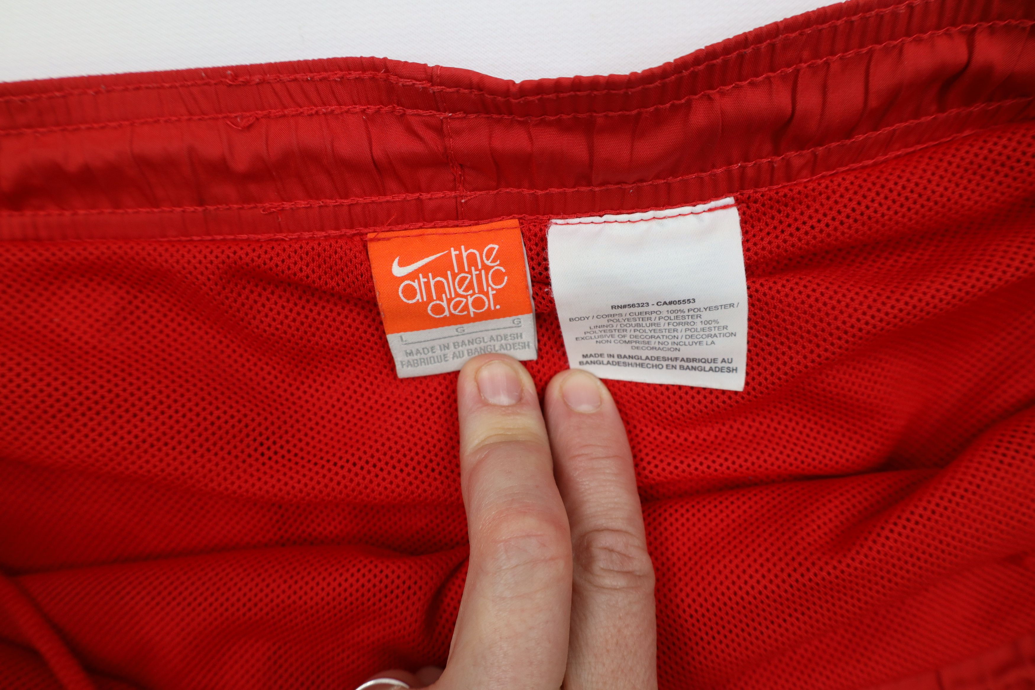 Nike AS IS Vintage Y2K Nike Mini Swoosh Striped Lined Shorts Size US 34 / EU 50 - 7 Thumbnail