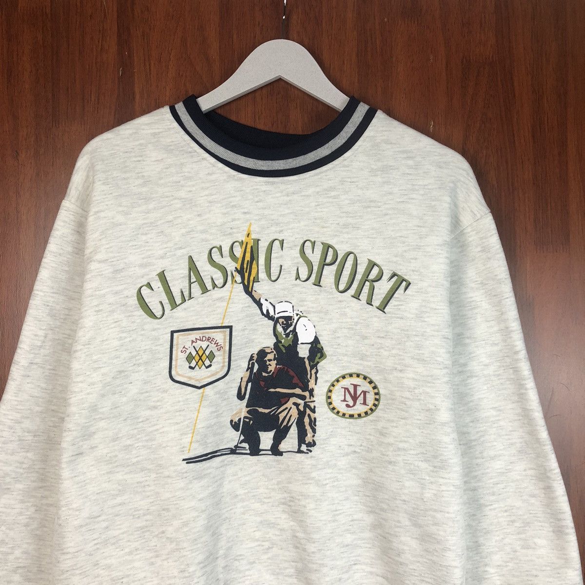 Japanese Brand Girly Doll Classic Sport Grey Sweatshirt #7486 Size US M / EU 48-50 / 2 - 2 Thumbnail