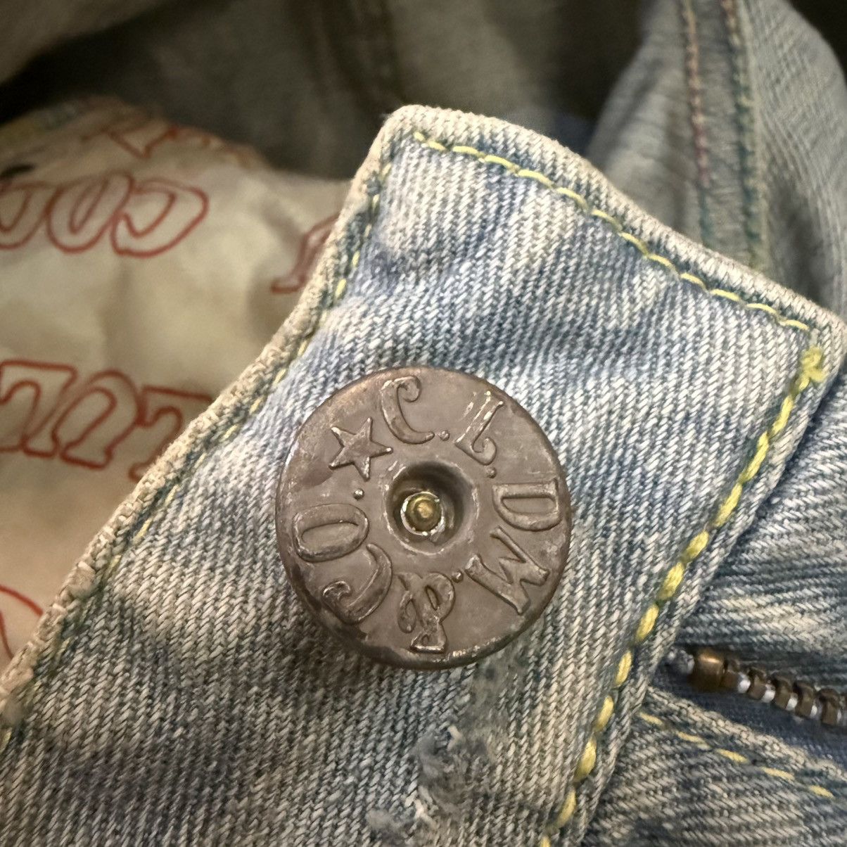 Miss Sixty 🔥🇯🇵 Japanese Flared Cocolulu Destroyed Distressed Denim Size 30" / US 8 / IT 44 - 17 Thumbnail