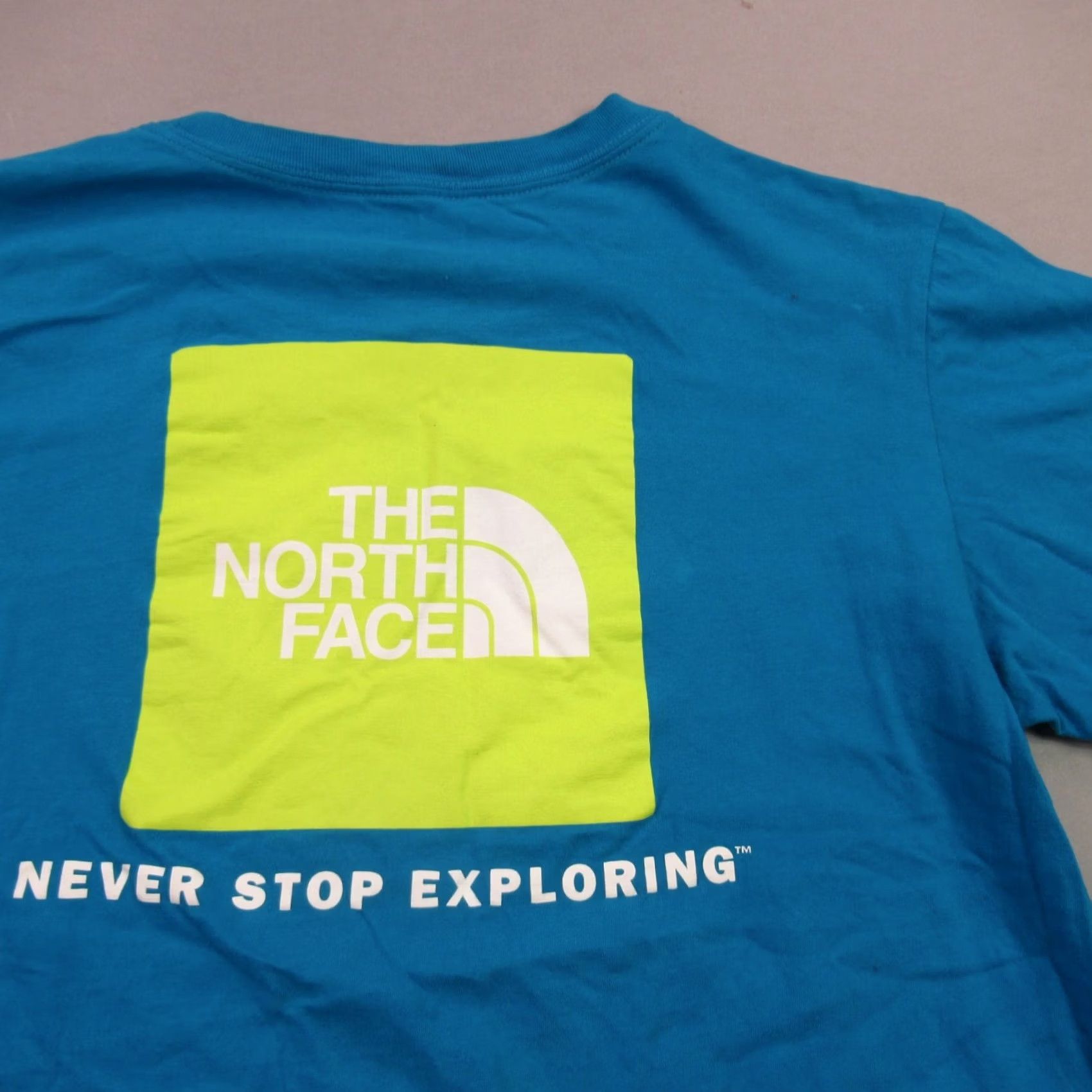 The North Face North Face Shirt Mens Medium Short Sleeve Crew Neck Outdoors Lightweight Blue Cotton Knit Logo Size US M / EU 48-50 / 2 - 2 Thumbnail