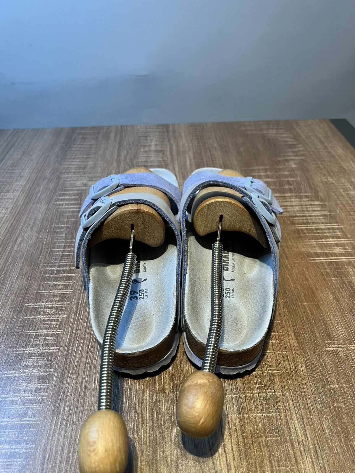 Birkenstock Birkenstock Arizona 39R/8 Split Dusty Blue Suede/Nubuck Size US 8 / IT 38 - 4 Thumbnail