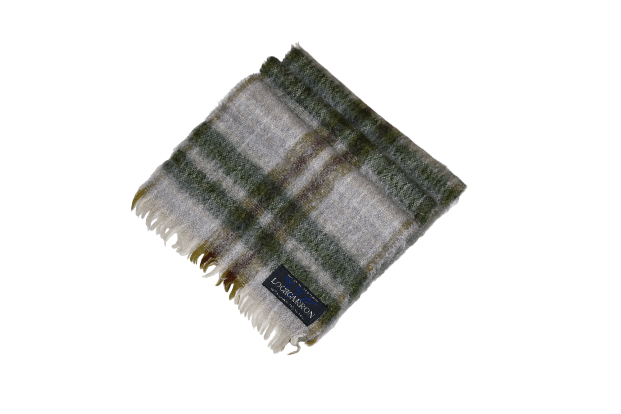 Donegal Tweed VTG 🔥 Lochcarron Mohair Wool Plaid Tartan Casual Scarf Size ONE SIZE - 4 Thumbnail