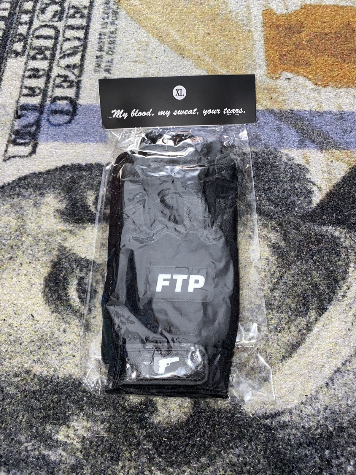 Fuck The Population FTP Batting Gloves Black XLARGE Size ONE SIZE - 1 Thumbnail