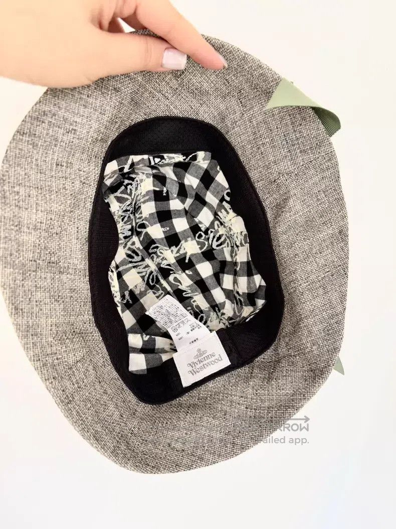 Vivienne Westwood Vivienne Westwood Gray Saturn Bow Tie Ribbon Top Hat Size ONE SIZE - 6 Thumbnail