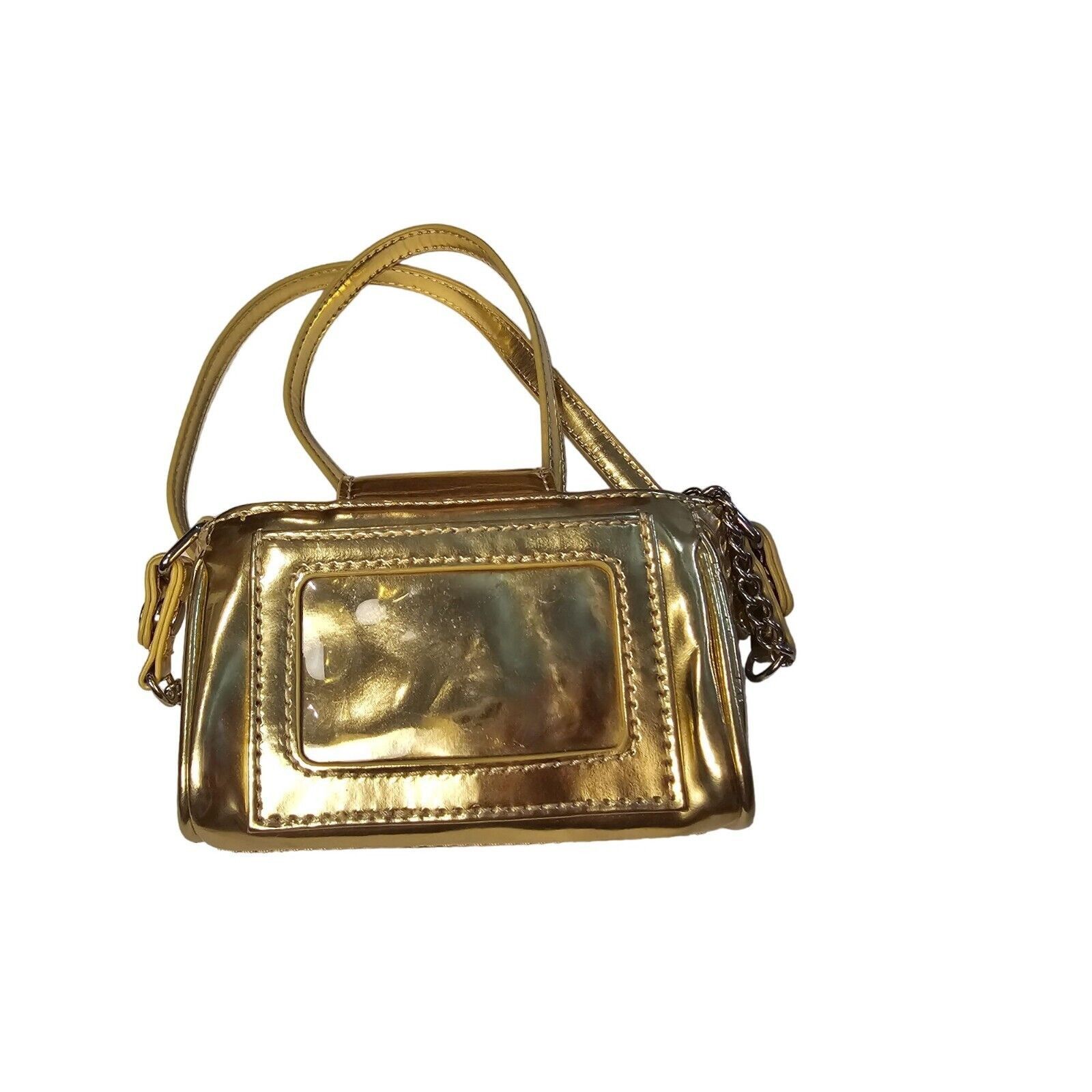 Nine West Nine West Metallic Gold Crossbody/Hand Bag Purse Elegant SM Size ONE SIZE - 2 Thumbnail
