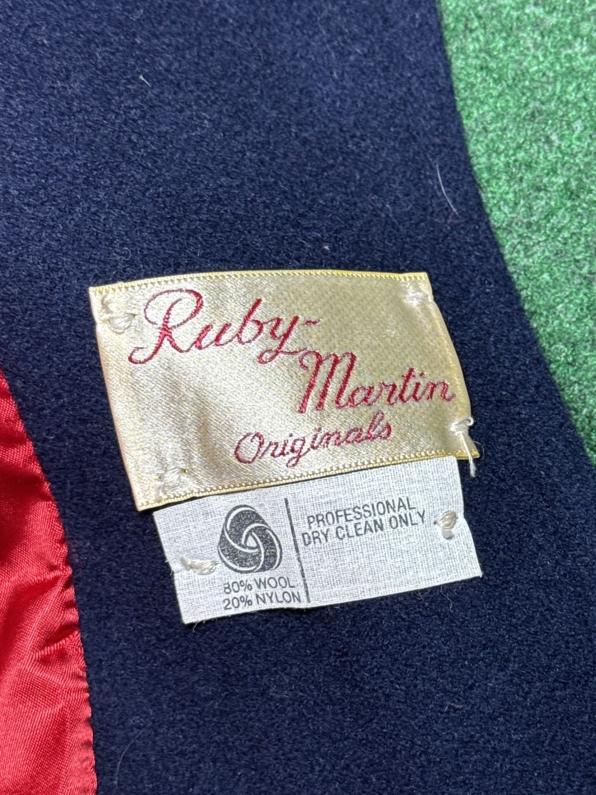 Vintage Vintage Ruby Martin Navy Blue Wool Medium Pea Over Coat Size M / US 6-8 / IT 42-44 - 4 Thumbnail
