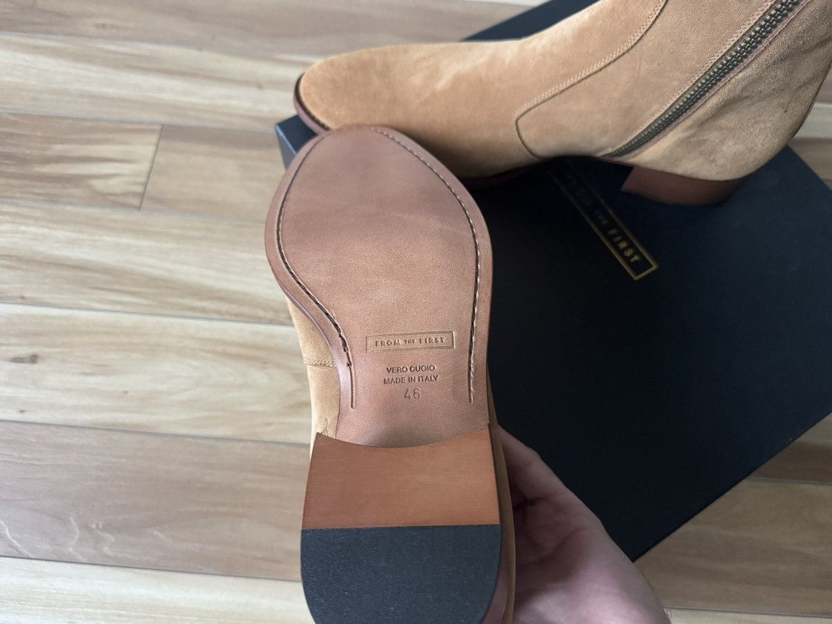 From The First Luca 40mm Side Zip Boot - Camel Suede EU 46 | US 13 Size US 13 / EU 46 - 4 Thumbnail