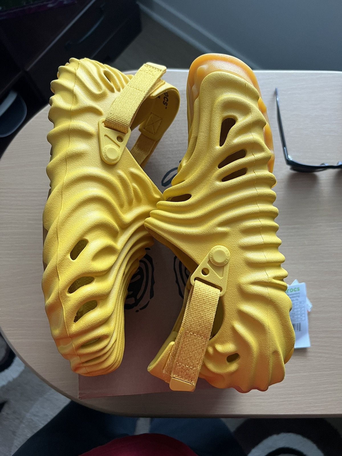 image of Crocs Pollex Clog By he Bembury Shoes in Orange, Men's (Size 9)