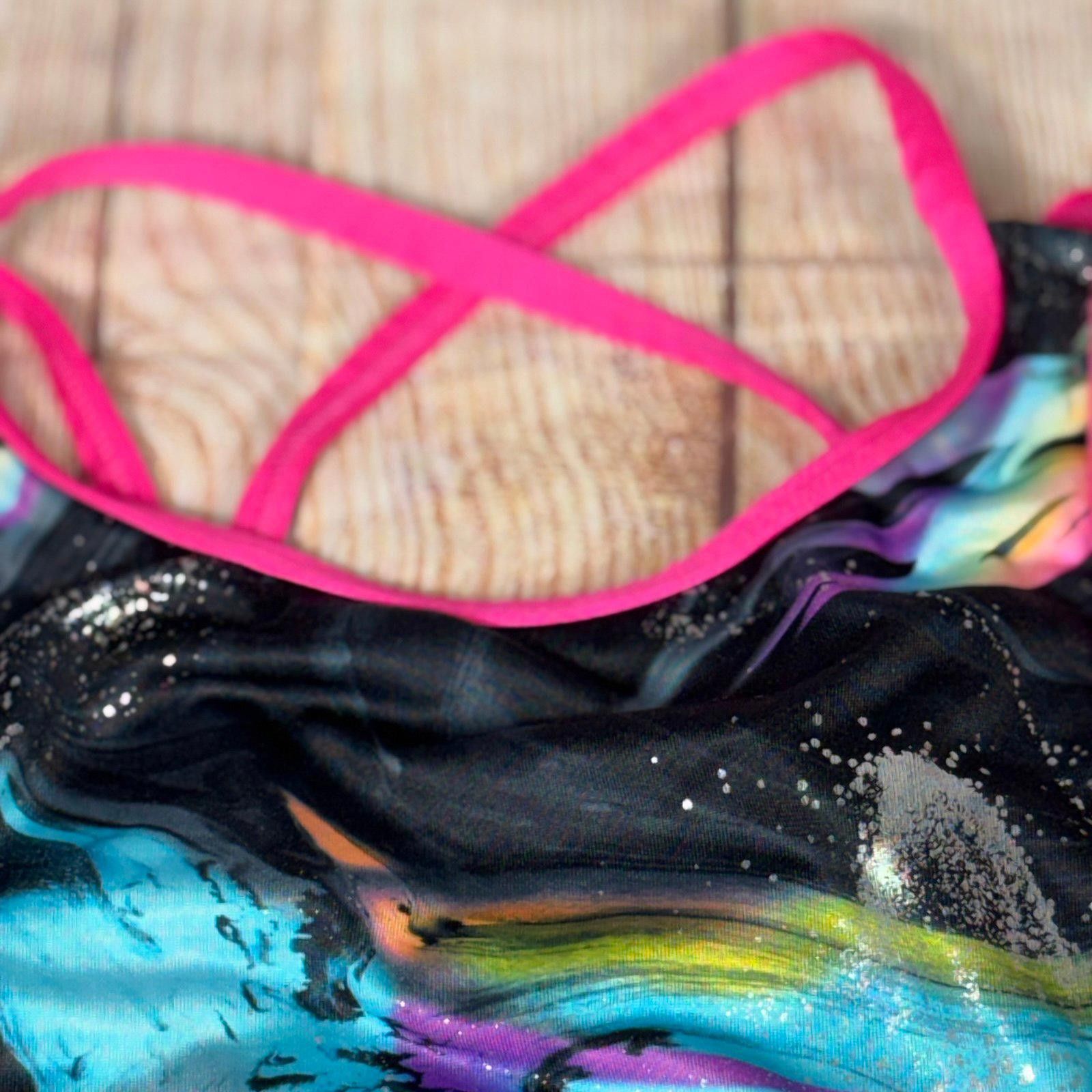 Other Justice Dance Gym Leotard Swirl Design Size Medium (10) Size ONE SIZE - 7 Thumbnail