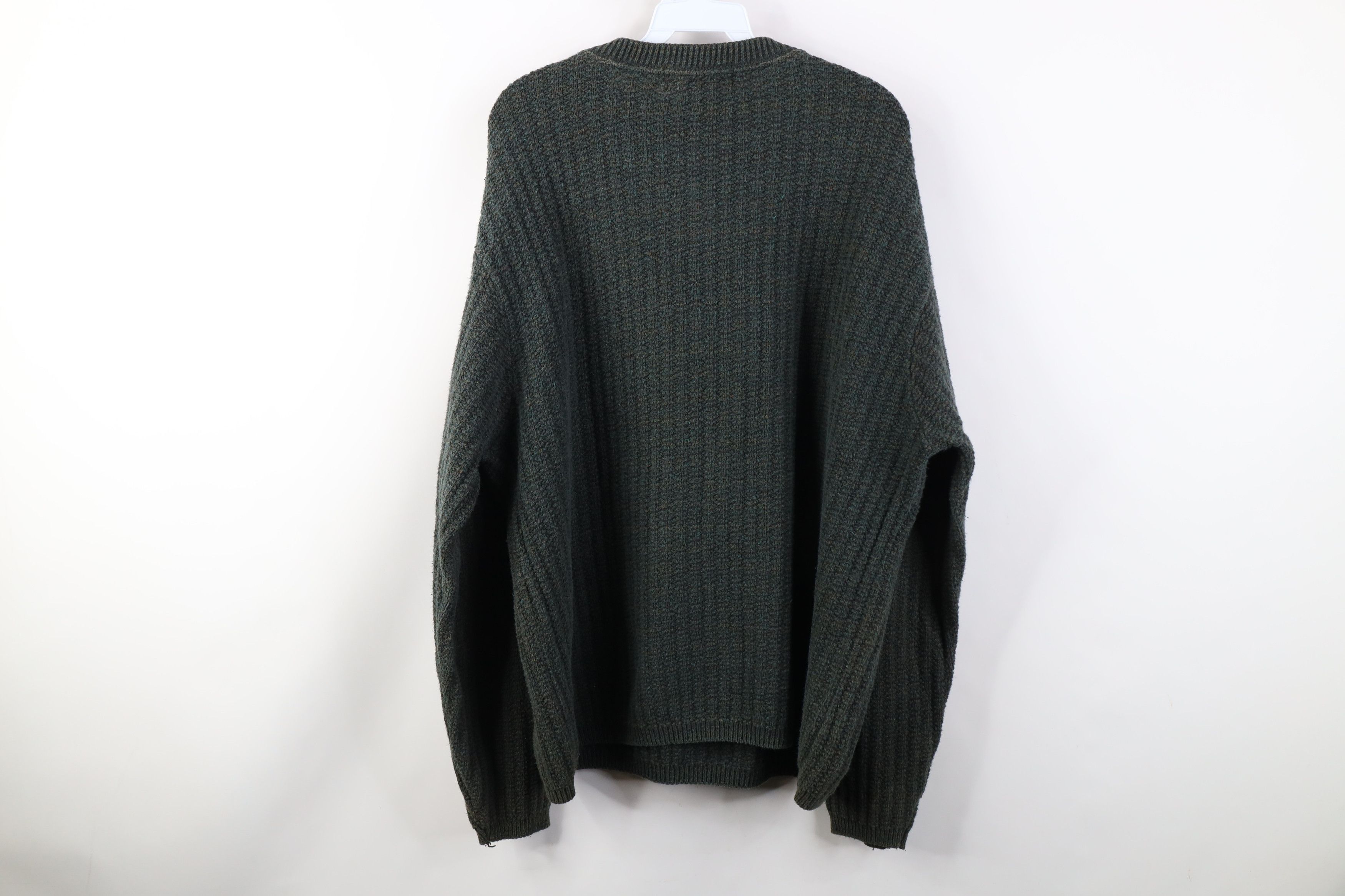 Vintage Vintage 90s Streetwear Henley Sweater Earth Tone Fleck USA Size US XL / EU 56 / 4 - 8 Thumbnail