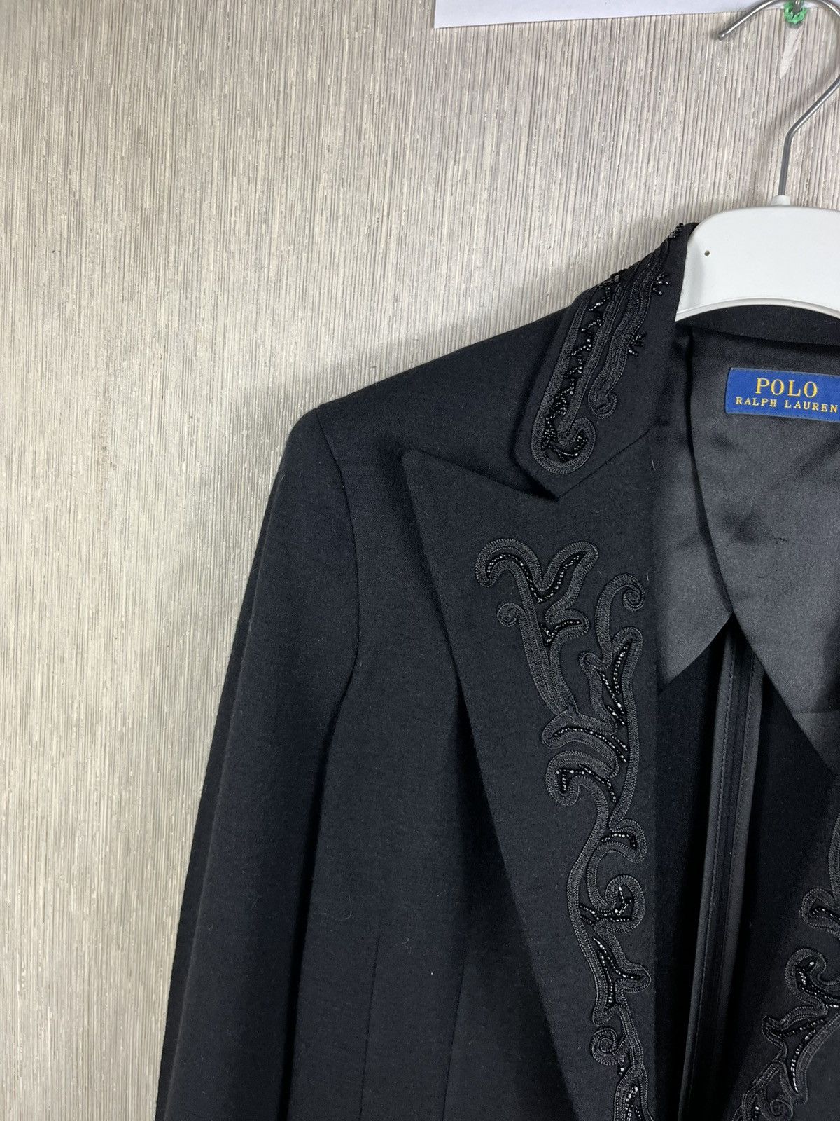 Polo Ralph Lauren × Ralph Lauren Polo Ralph Lauren wool beaded blazer jacket decorated collar Size S / US 4 / IT 40 - 8 Thumbnail
