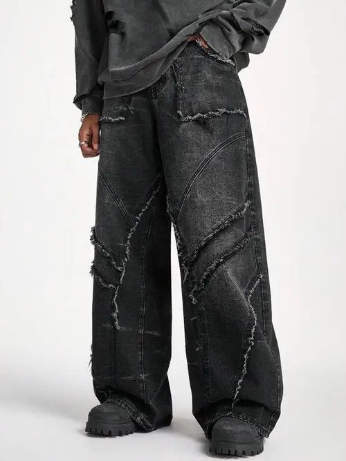 Japanese Brand Baggy patchwork cargo Opium Size US 32 / EU 48 - 2 Thumbnail
