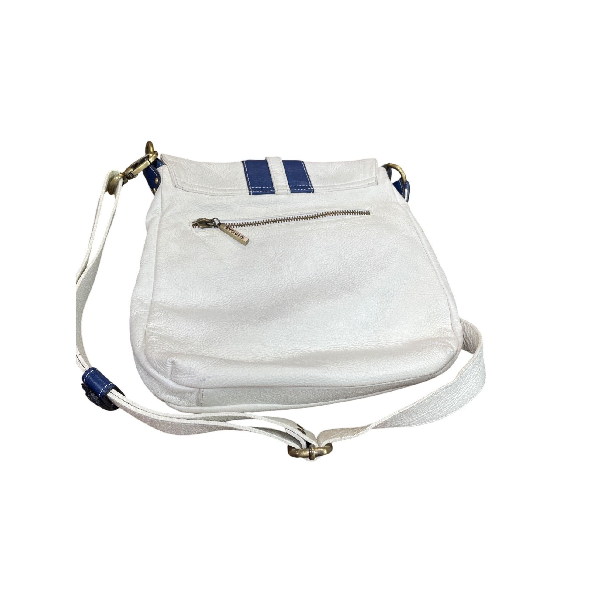 Other Avorio Italy leather white blue adjustable crossbody shoulde Size ONE SIZE - 9 Thumbnail