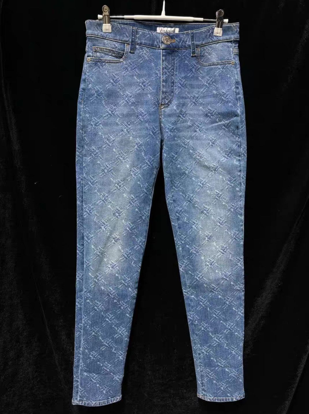 Chanel Chanel Denim Jeans with Snowflake Pattern Size US 32 / EU 48 - 1 Thumbnail