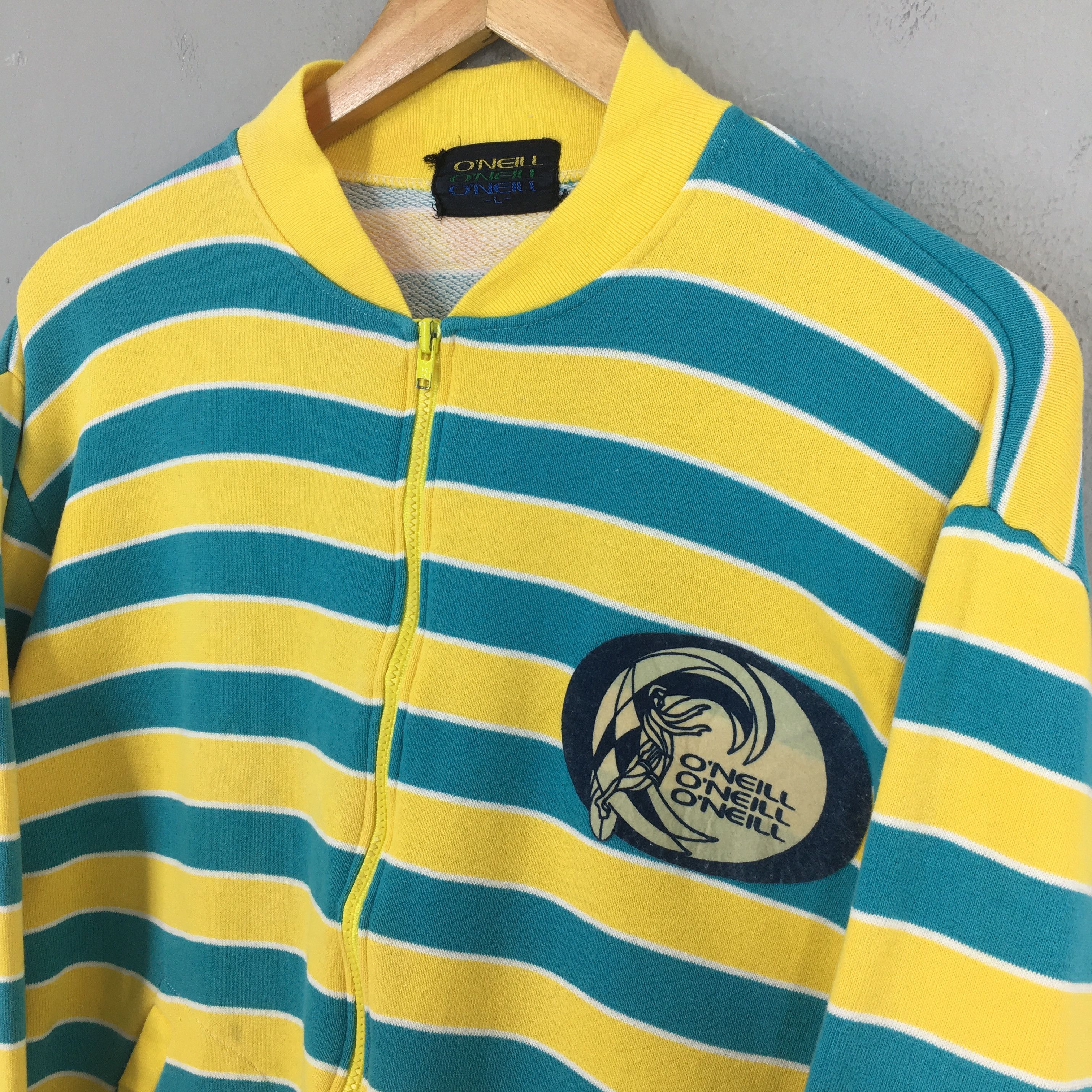 Vintage Vintage Oneill Surfboarding Stripes Sweatshirt Large Size US L / EU 52-54 / 3 - 3 Thumbnail