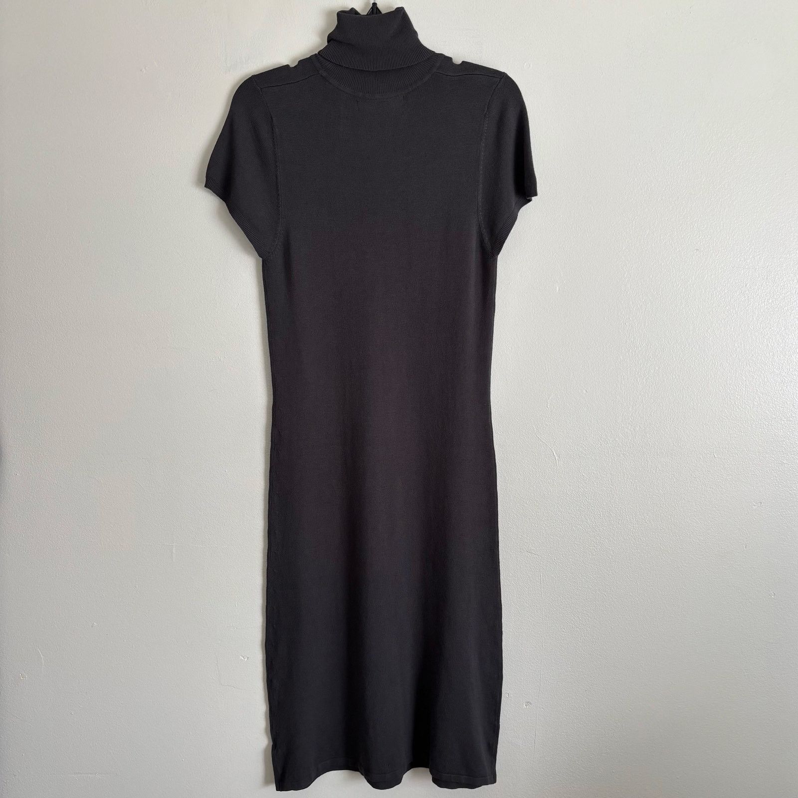 Zara Zara Gray Knit Turtleneck Sweater Dress Size L Size L / US 10 / IT 46 - 3 Thumbnail