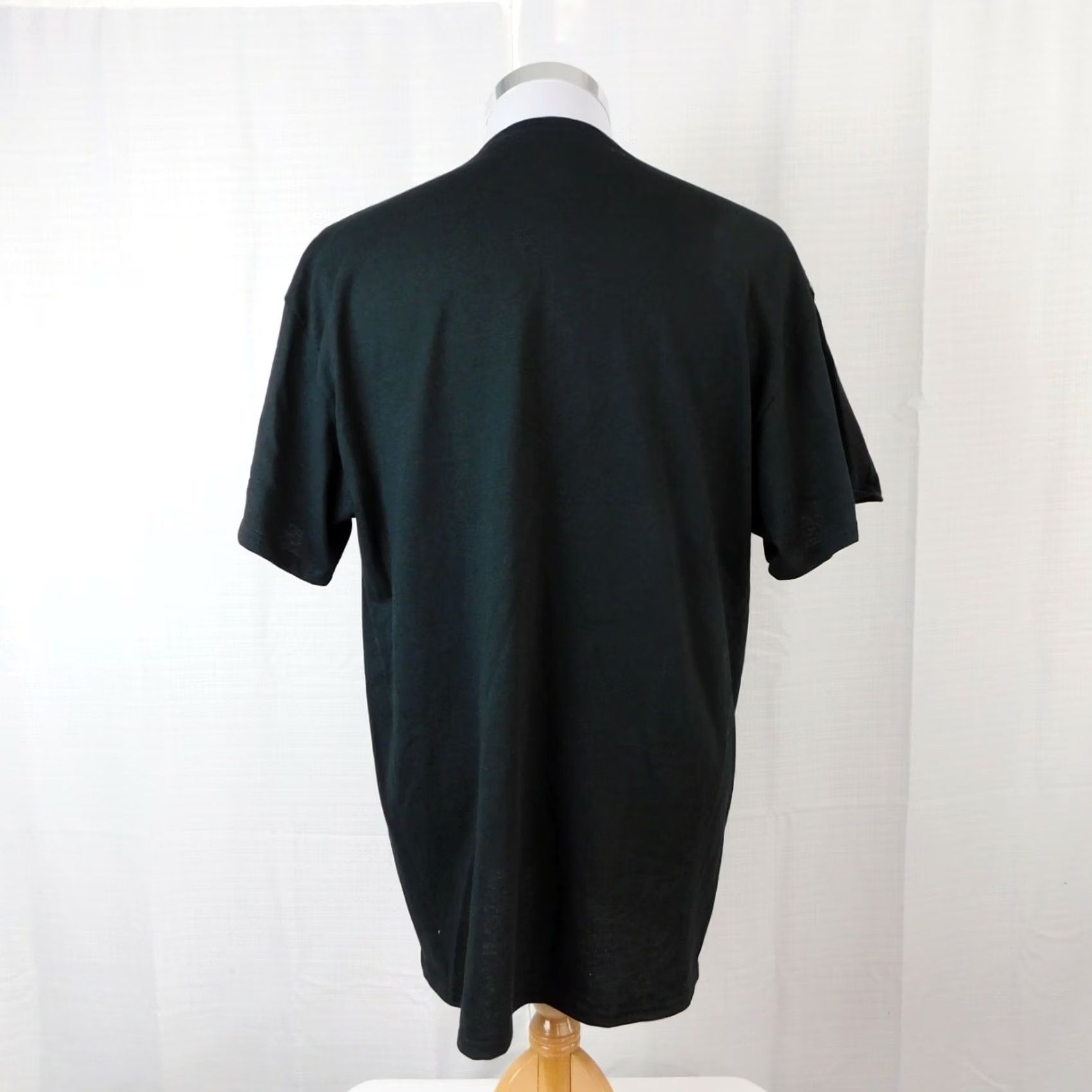 Fruit Of The Loom American Flag Bird Dog Hunting Graphic T-Shirt Black Large Mens Shirt Short Sleeve Crew Neck Cotton Vintage? No Size US L / EU 52-54 / 3 - 2 Thumbnail