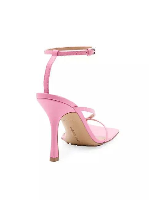 Bottega Veneta o1n1vont1224 Stretch Leather Sandals in Pink Size US 12 / IT 42 - 3 Thumbnail