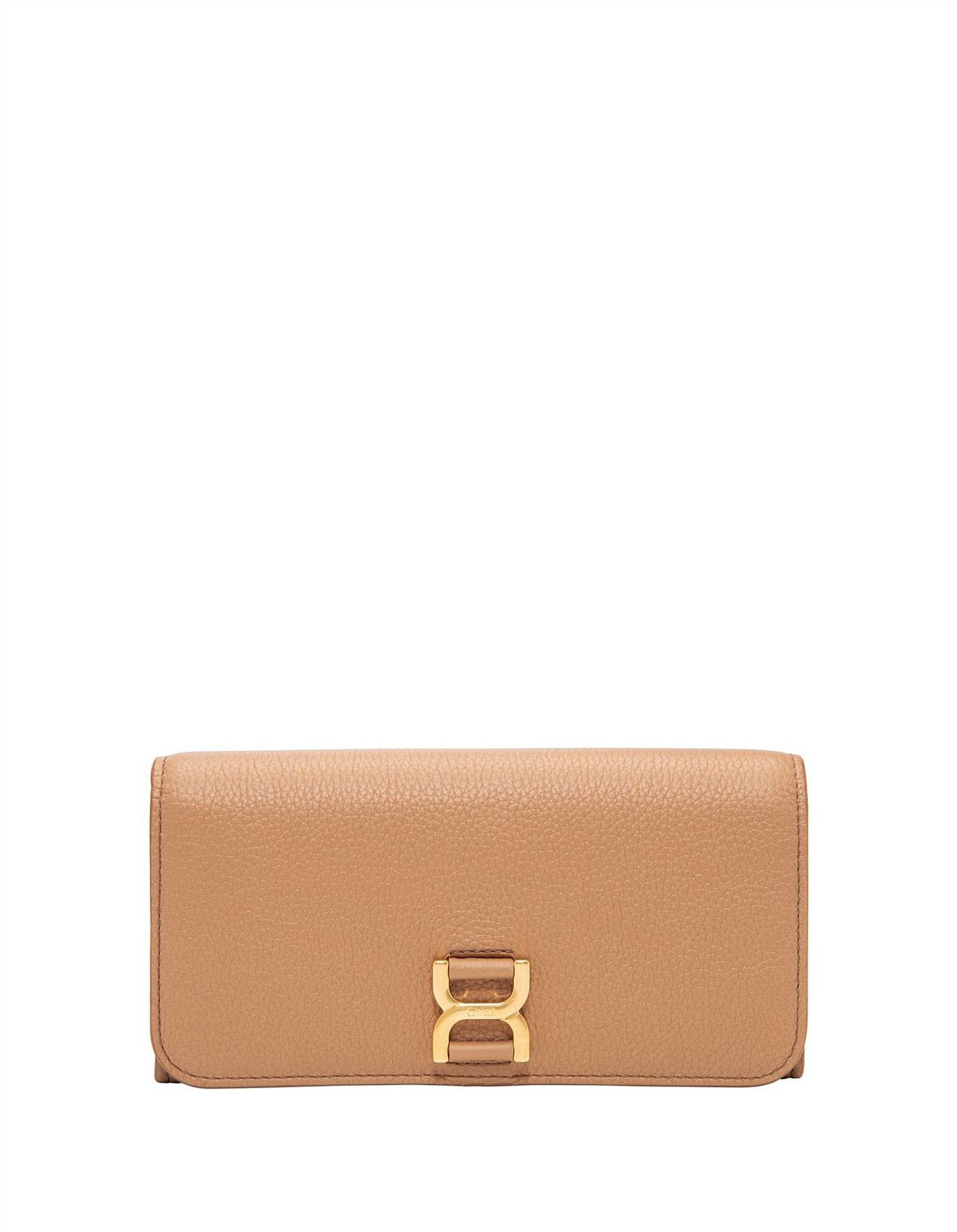 Chloe oc11z0625 Size: OS / Marcie Buckle Long Wallet in Beige Size ONE SIZE - 1 Thumbnail