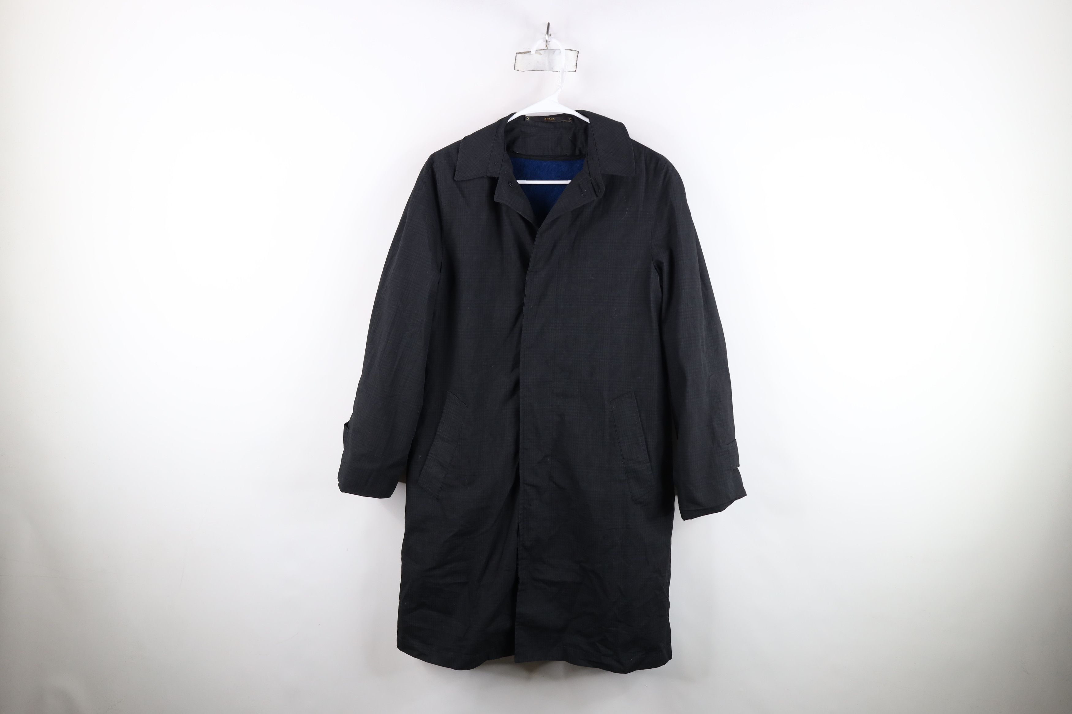 Vintage 60s 70s Rockabilly Trench Coat Rain Jacket USA