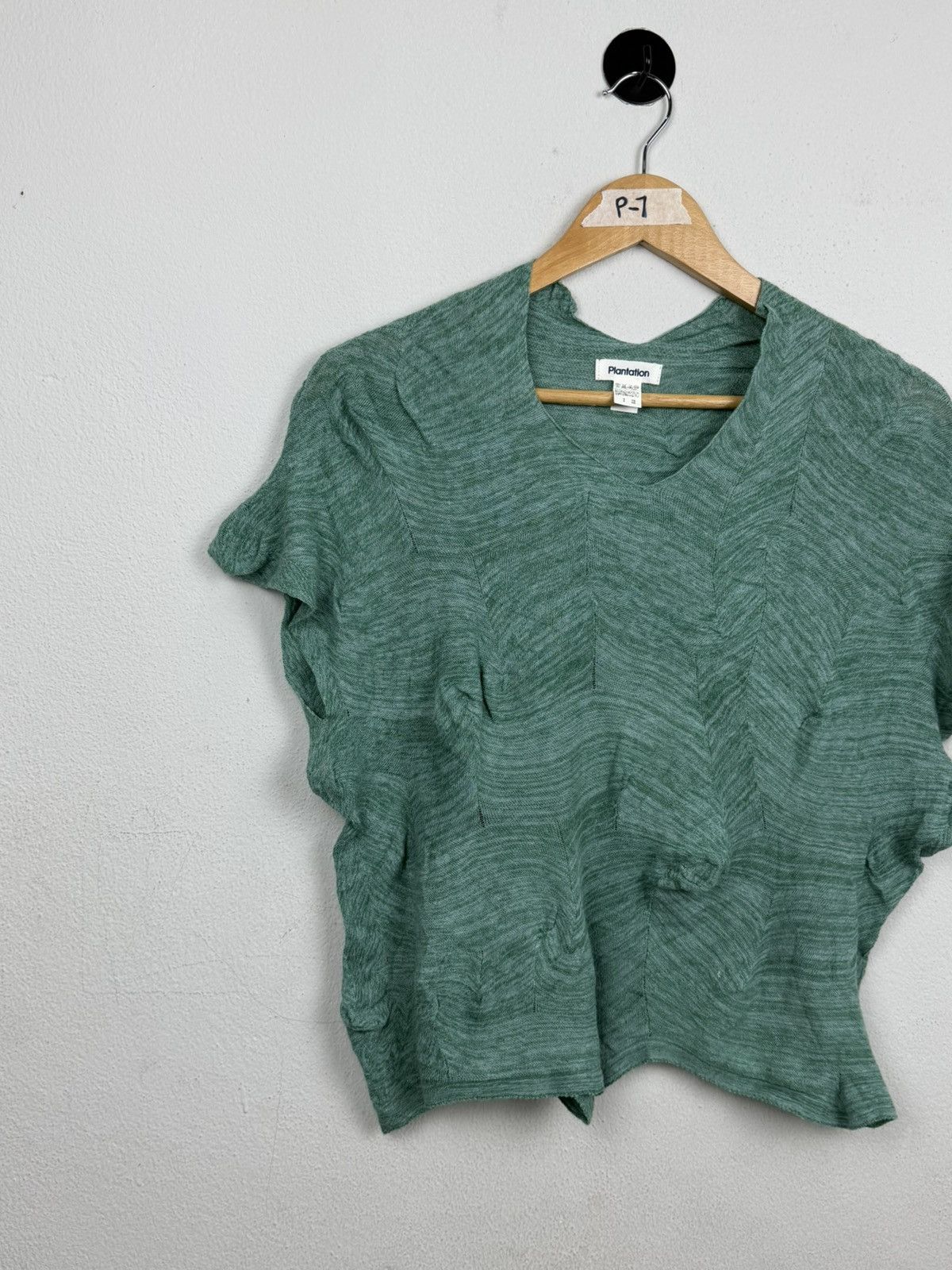 Issey Miyake Plantation Issey Miyake 3D Textured "Leaf" Knit Top Size M / US 6-8 / IT 42-44 - 8 Thumbnail