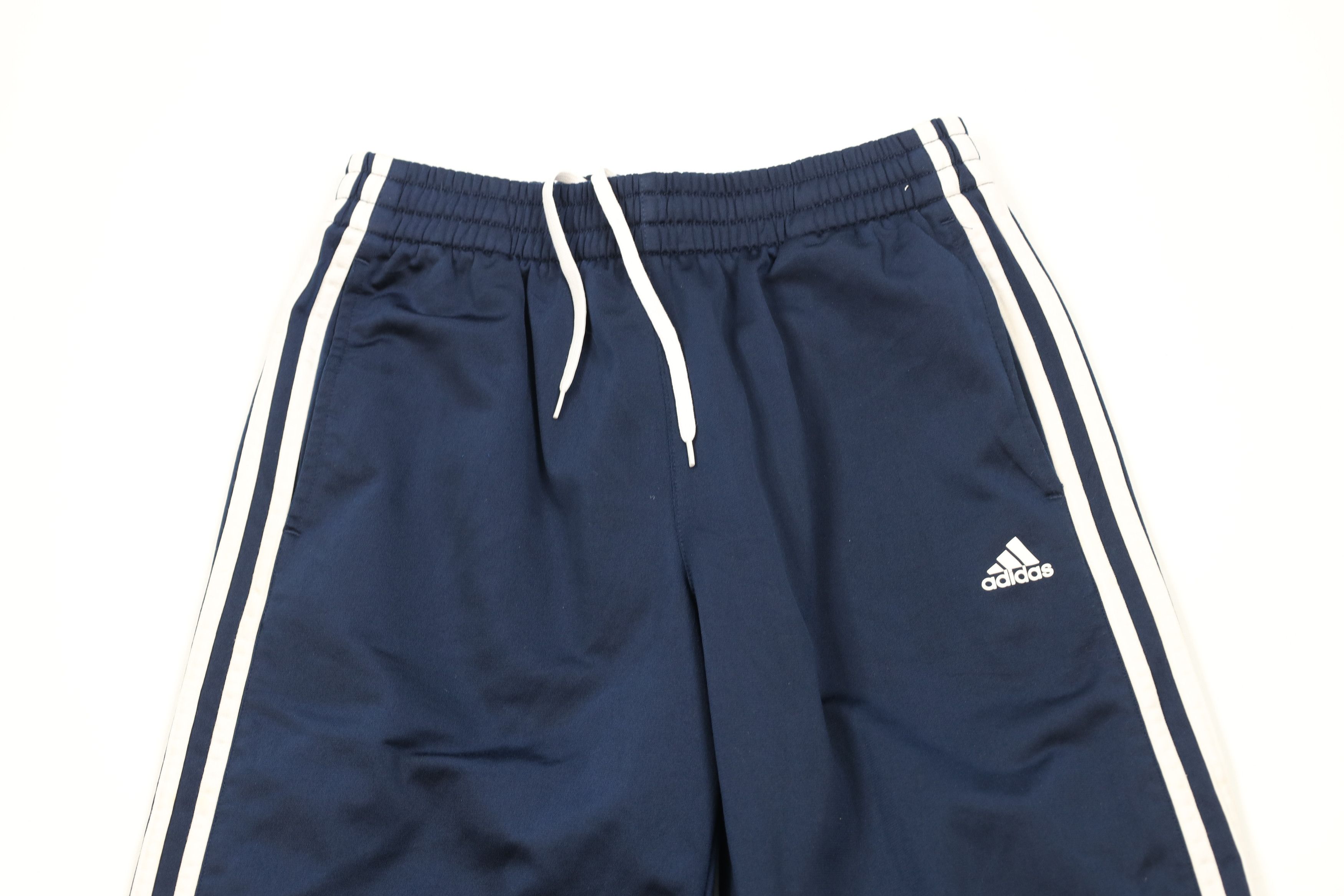 Adidas × Vintage Vintage Adidas Striped Wide Leg Sweatpants Pants Navy Blue Size US 34 / EU 50 - 2 Thumbnail