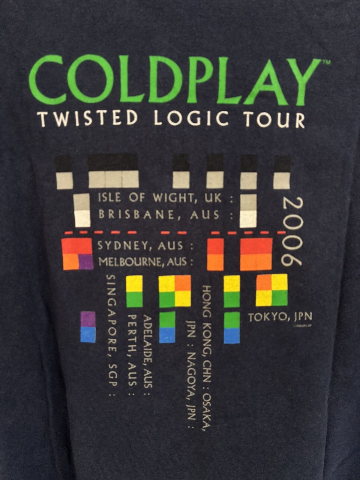 Band Tees Vintage Y2K Coldplay tour band t shirt Size US M / EU 48-50 / 2 - 6 Thumbnail