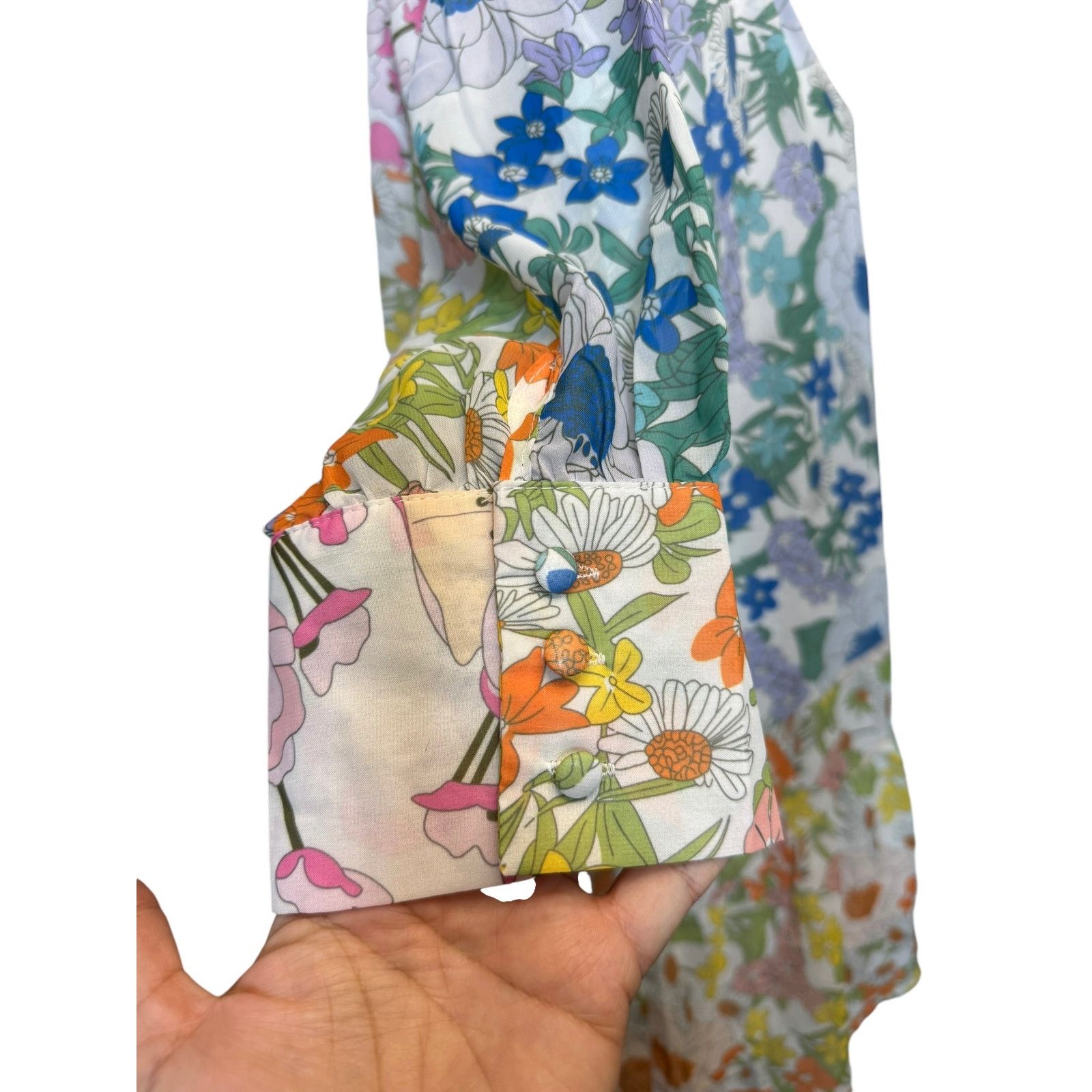 Other BOHO Floral Dress Arthur Jane Claire Large Retro Hippie Size L / US 10 / IT 46 - 7 Thumbnail