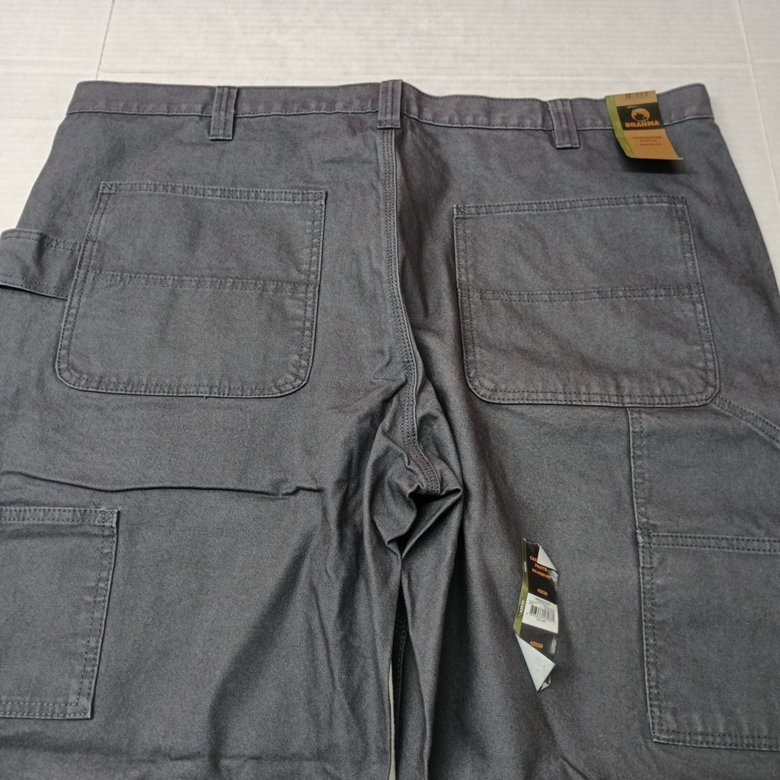 Other Brahma Work Carpenter Pants Mens Size 42x30 Gray Relaxed Fit Size US 42 / EU 58 - 8 Thumbnail