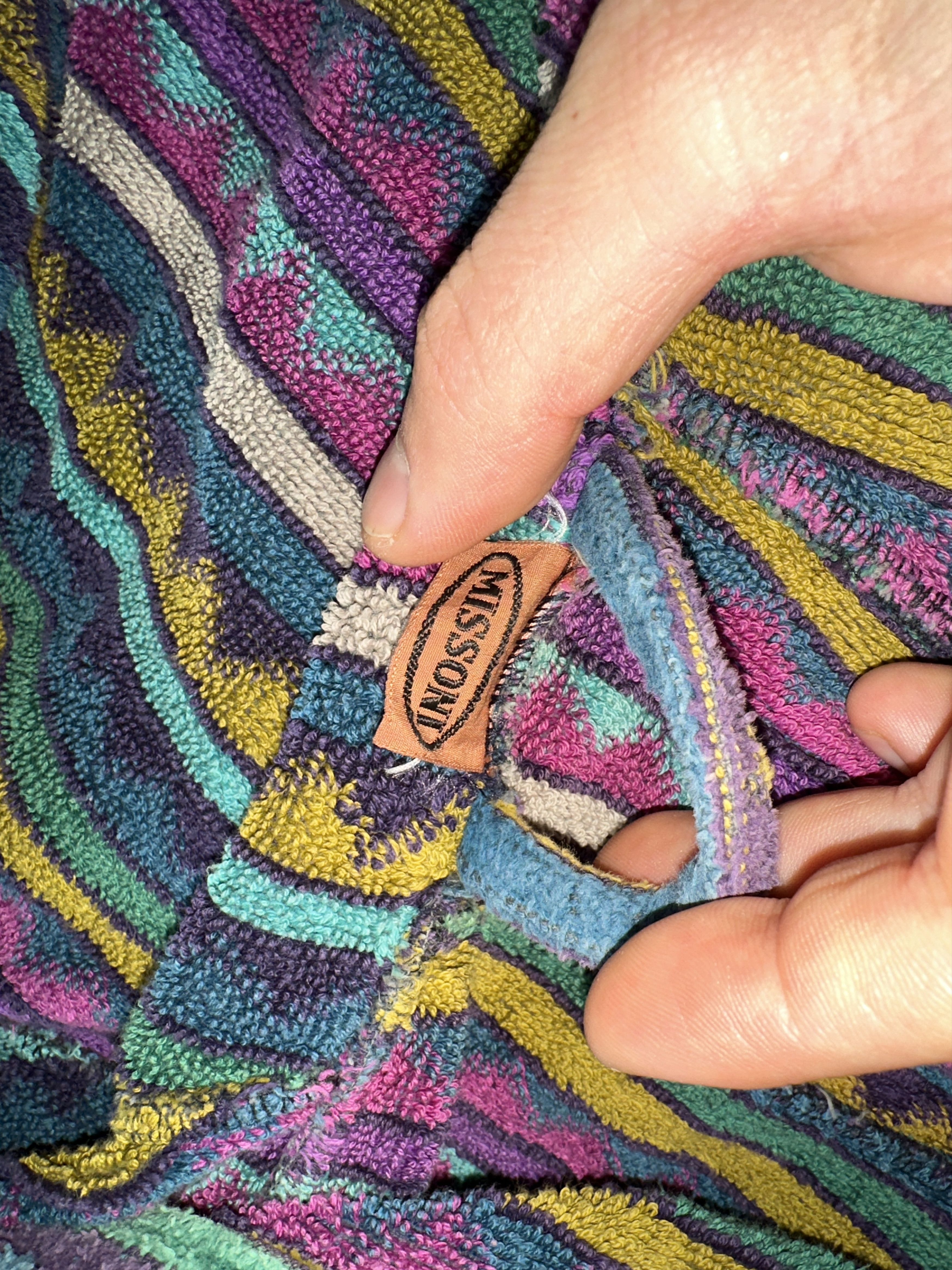 Missoni Missoni Hooded Belted Knit Robe Unisex Bathrobe Size S Size ONE SIZE - 13 Thumbnail