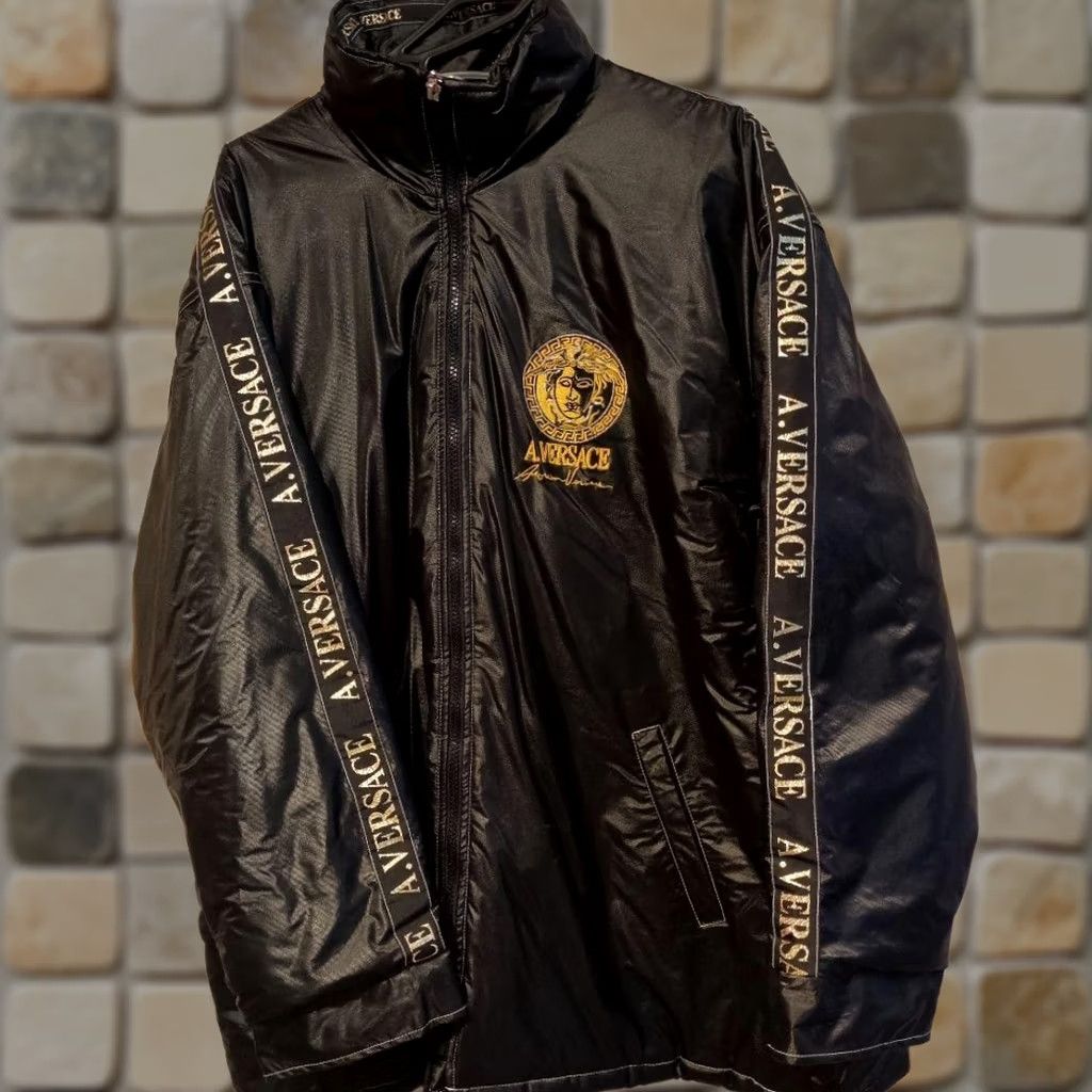 Versace VERSACE Nylon Jacket Men M Black Medusa Logo Embroidery U7861 Anorak Size US M / EU 48-50 / 2 - 1 Thumbnail