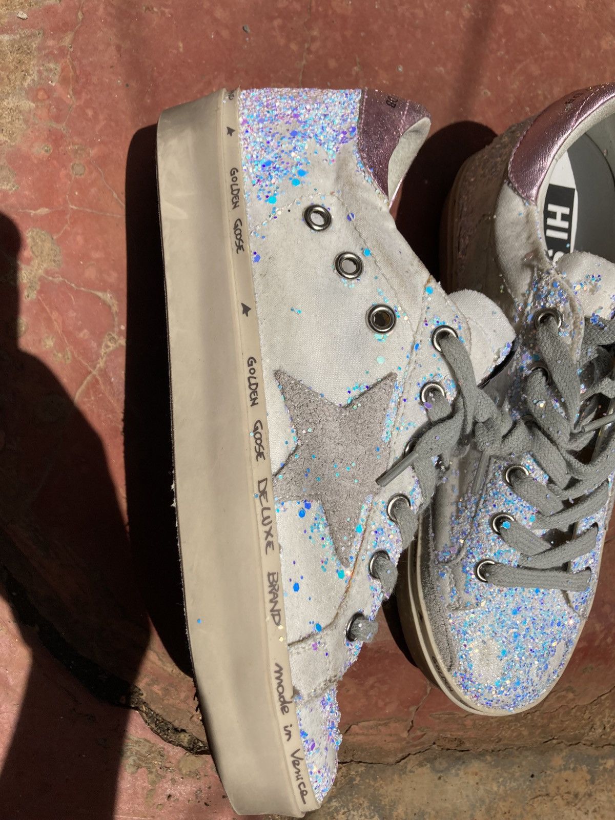 Golden Goose Golden Goose Hi Star Sneakers Size US 7 / IT 37 - 3 Thumbnail