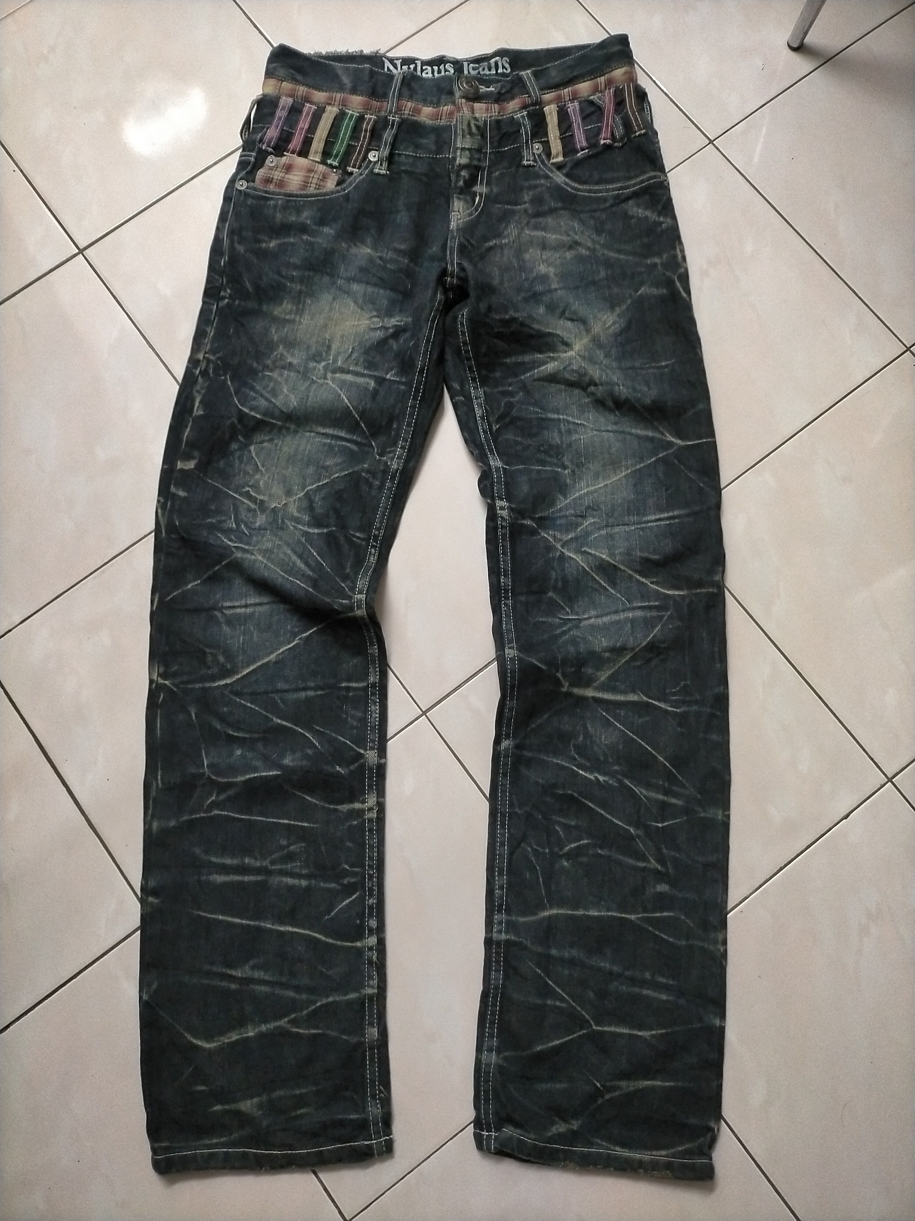 If Six Was Nine 🔥Like New Sick Nylaus Double Waist Jeans Size US 30 / EU 46 - 1 Thumbnail