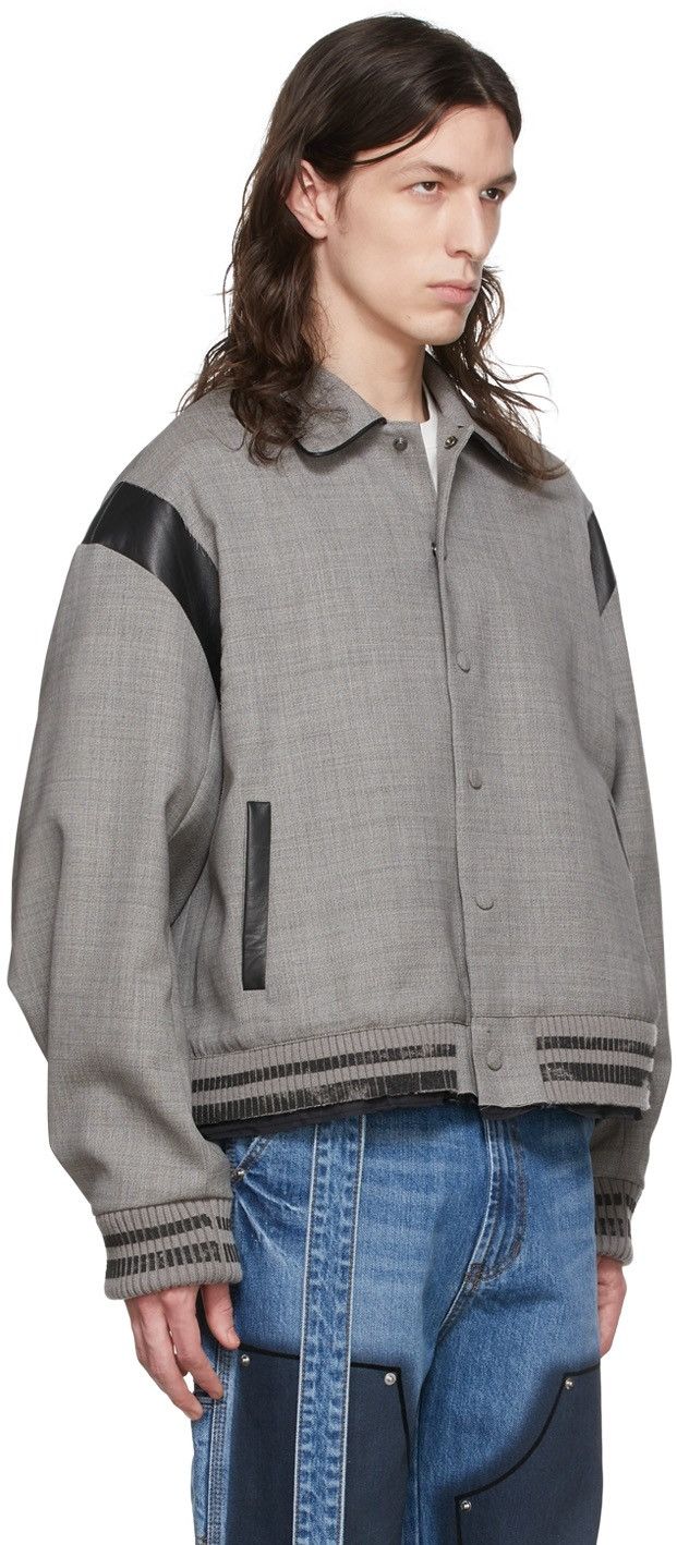 Ader Error !DS! SS22 Ader Error 3 Grey Deconstructed Bomber Jacket Size US M / EU 48-50 / 2 - 5 Thumbnail