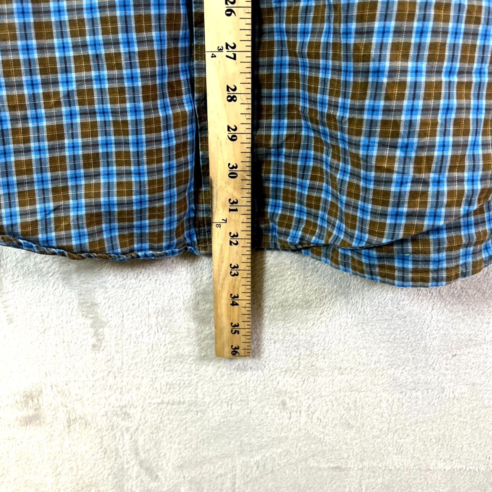 Patagonia Patagonia Button Up Shirt Men's XL Blue Windowpane Plaid Cotton Casual Workwear Size US XL / EU 56 / 4 - 7 Thumbnail