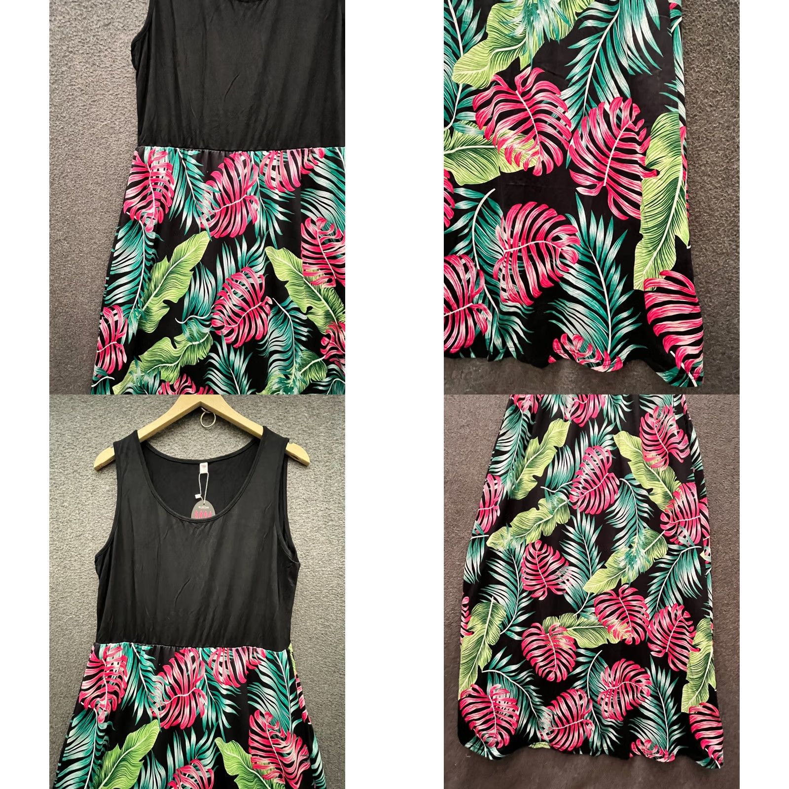 Vintage Bluetime Women's Sleeveless Floral Print Maxi Dress XL Size XL / US 12-14 / IT 48-50 - 8 Thumbnail