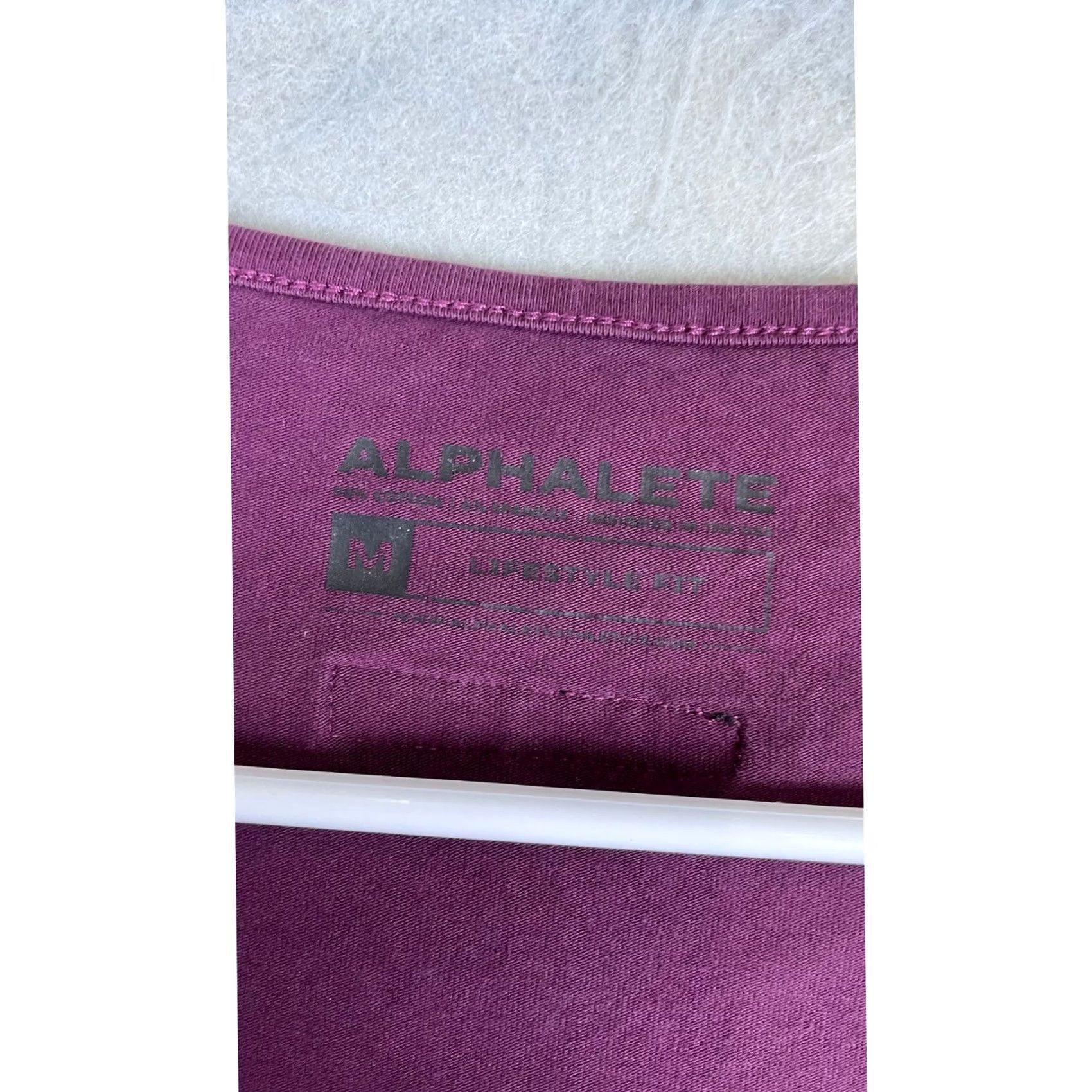 Vintage Alphalete Long Sleeve Top Womens M Purple Athletic Lifestyle Fit Shirt Size M / US 6-8 / IT 42-44 - 7 Thumbnail
