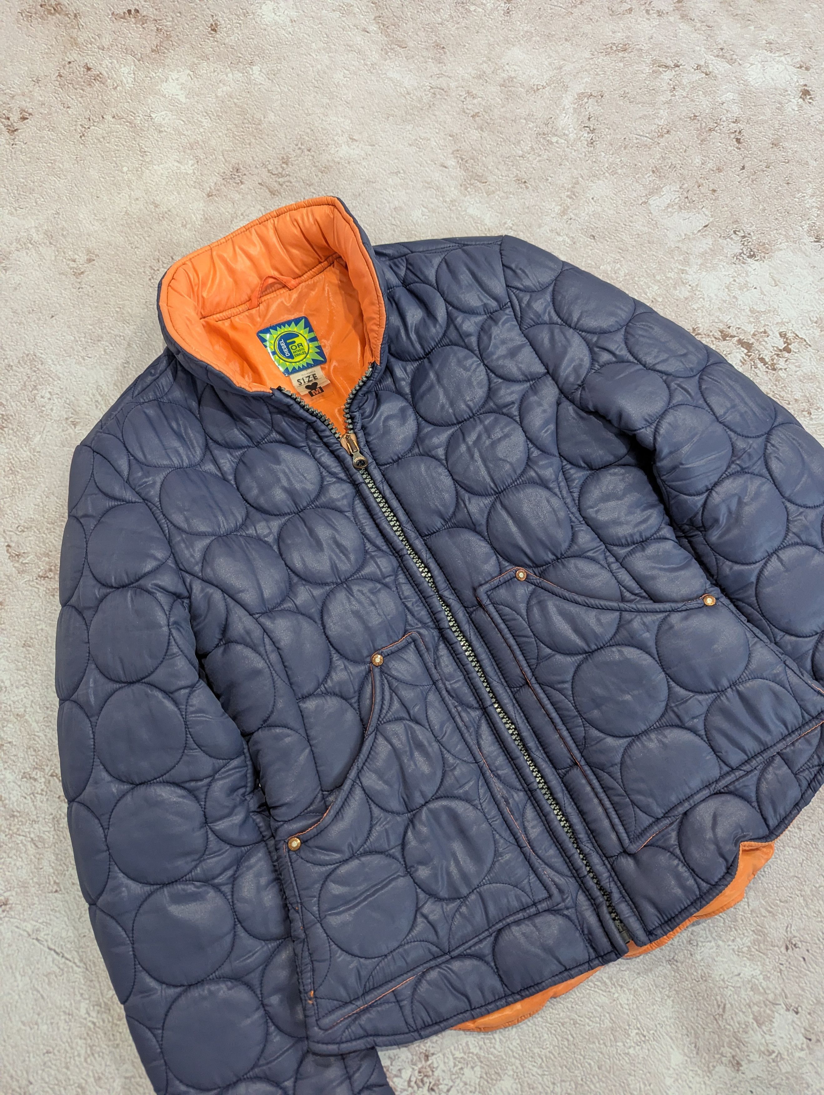 Diesel Rare 90s Diesel Quilt Puffer Jacket Buffy The Vampire Slayer Size M / US 6-8 / IT 42-44 - 6 Thumbnail