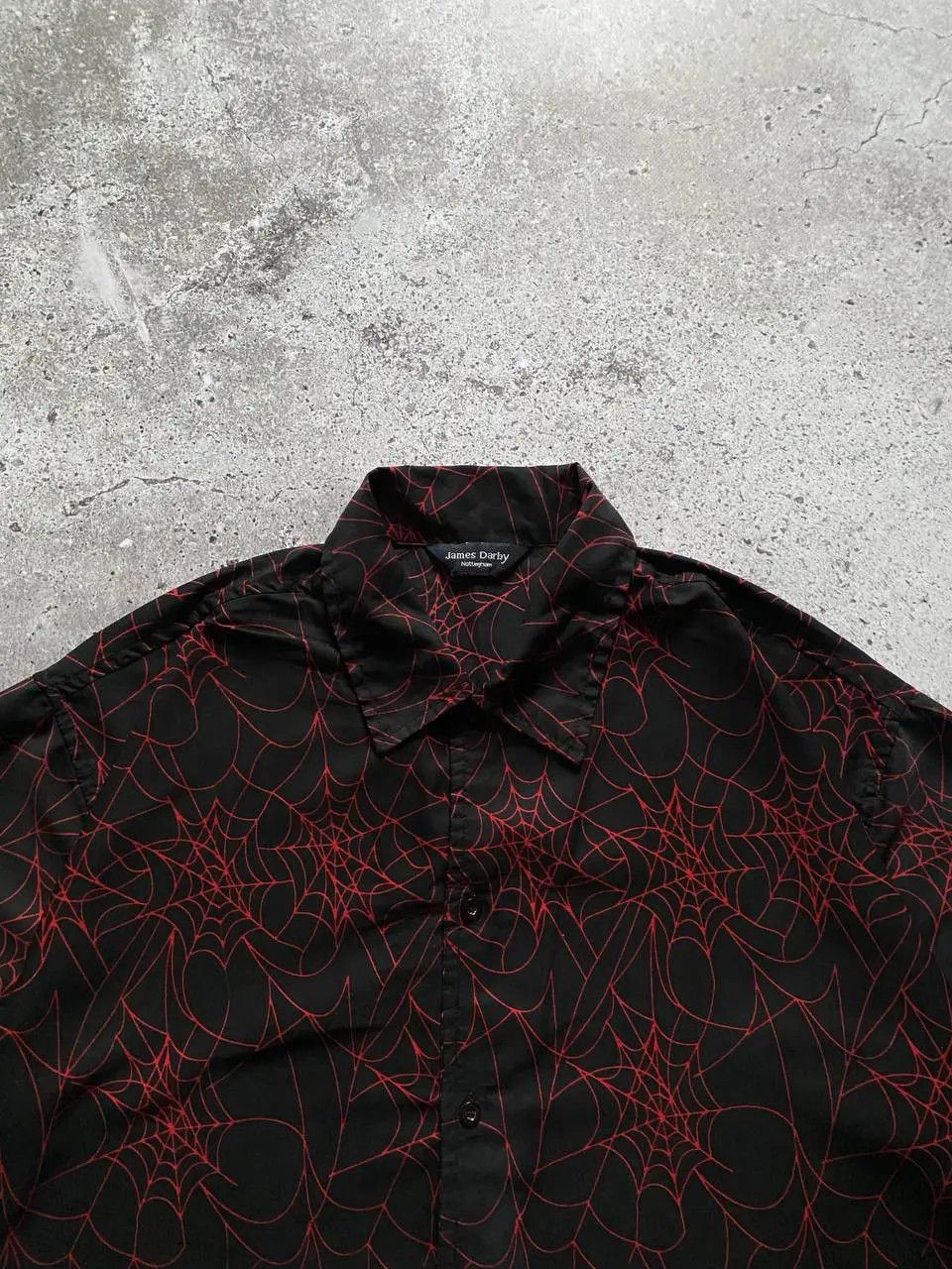 JNCO × Japanese Brand CRAZY Y2K VINTAGE FLAME SKULL BUTTON UP SHIRT LIKE JNCO Size US L / EU 52-54 / 3 - 9 Thumbnail