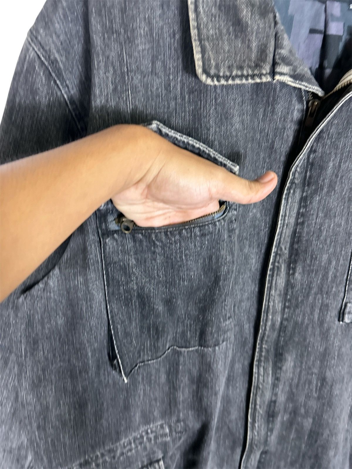 Swagger Vntage SWAGGER Denim Jacket Black Washed Japanese Streetwear Size US XL / EU 56 / 4 - 7 Thumbnail