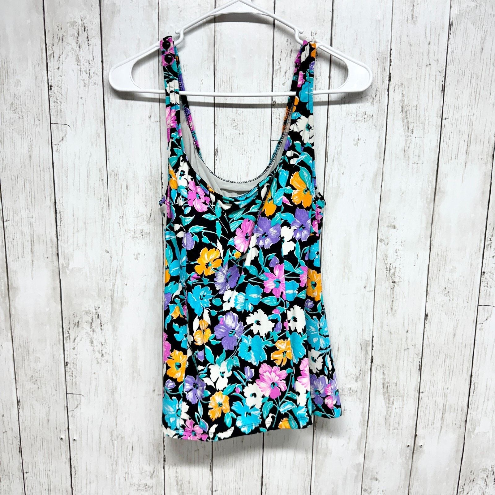 Orvis Orvis Swim Top Sz 12 Floral Sleeveless Beach Summer Tankini Size XL / US 12-14 / IT 48-50 - 1 Thumbnail