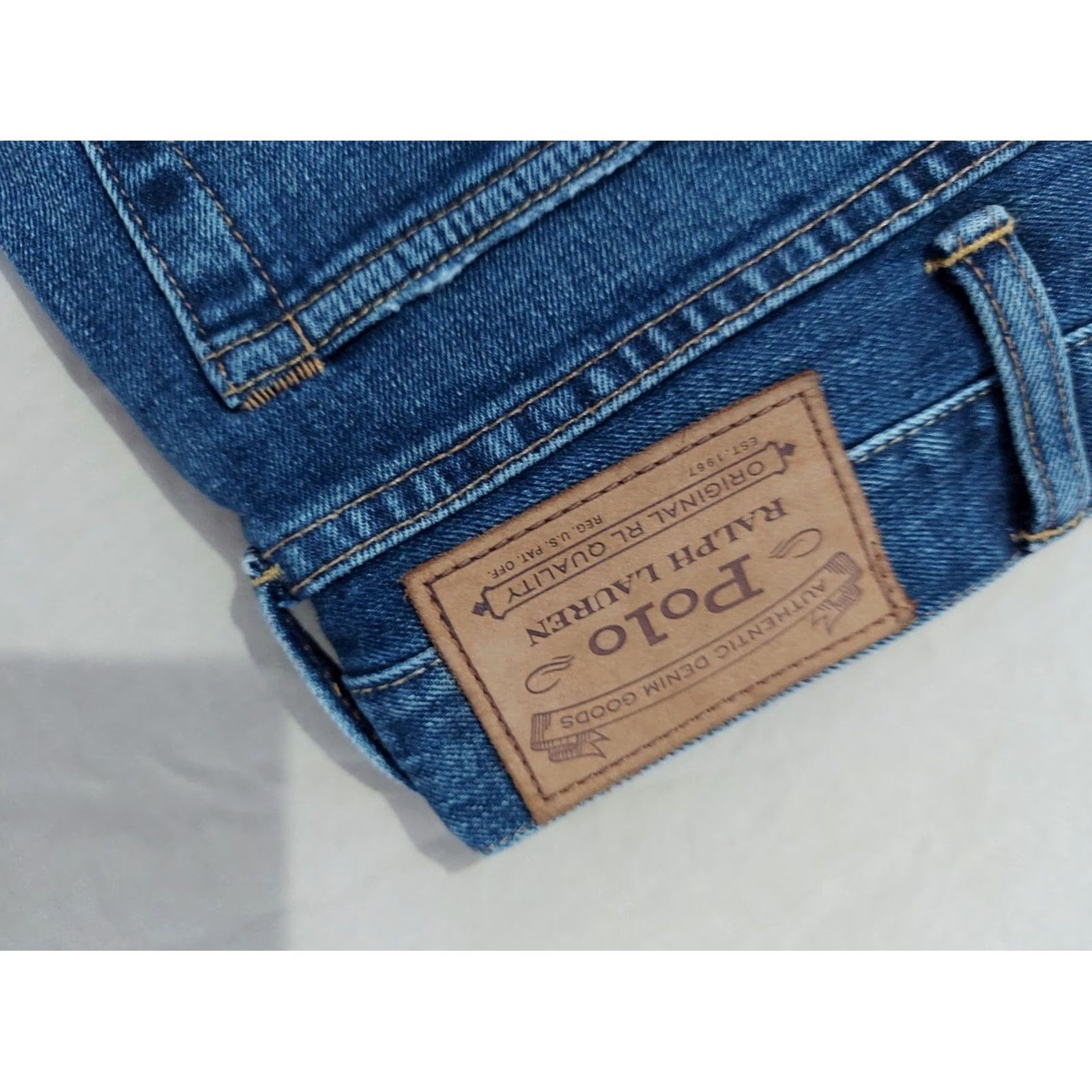 Polo Ralph Lauren Polo Ralph Lauren Jeans 40x32 Paint Slim Straight Denim Pants 42x32 Navy Blue Mens Jeans Size US L / EU 52-54 / 3 - 5 Thumbnail