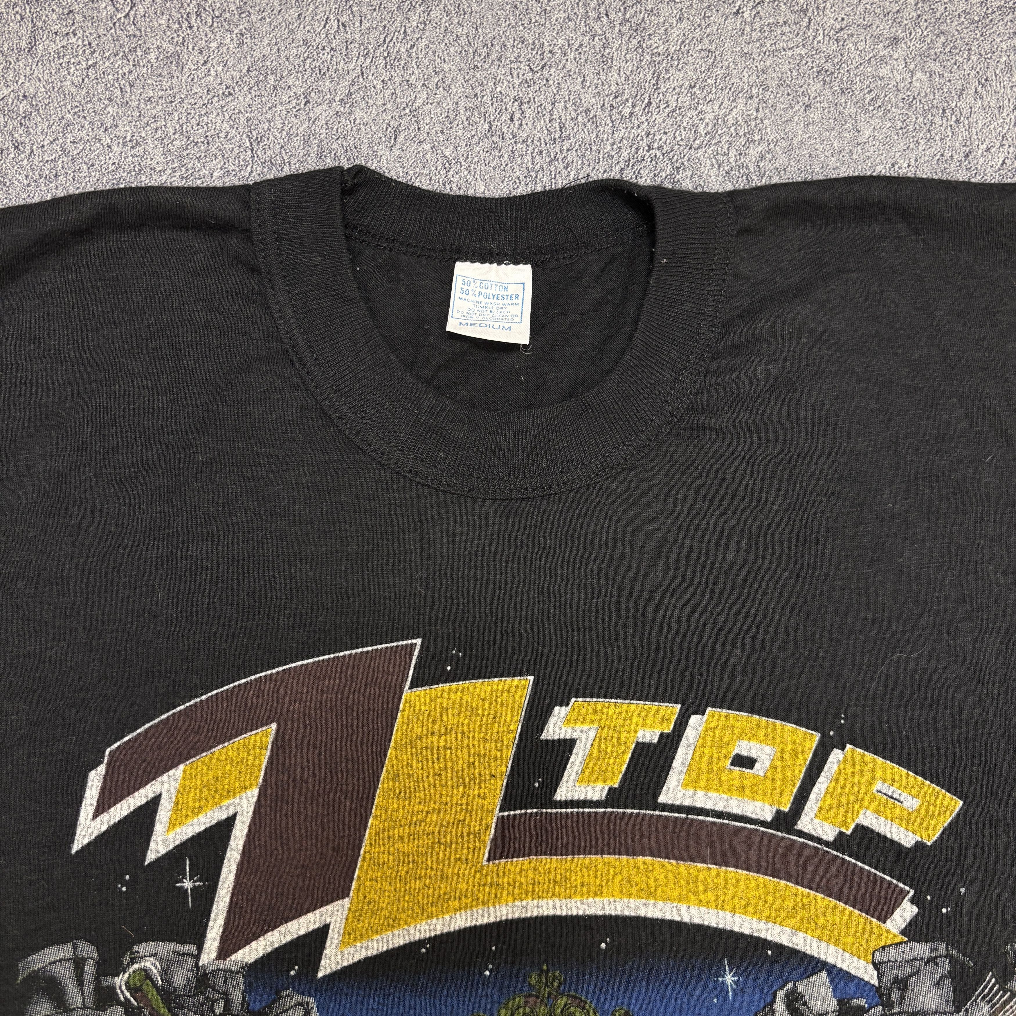 Band Tees Vintage ZZ Top Shirt 80s Band Tee Marillion Monsters of Rock Size US M / EU 48-50 / 2 - 7 Thumbnail