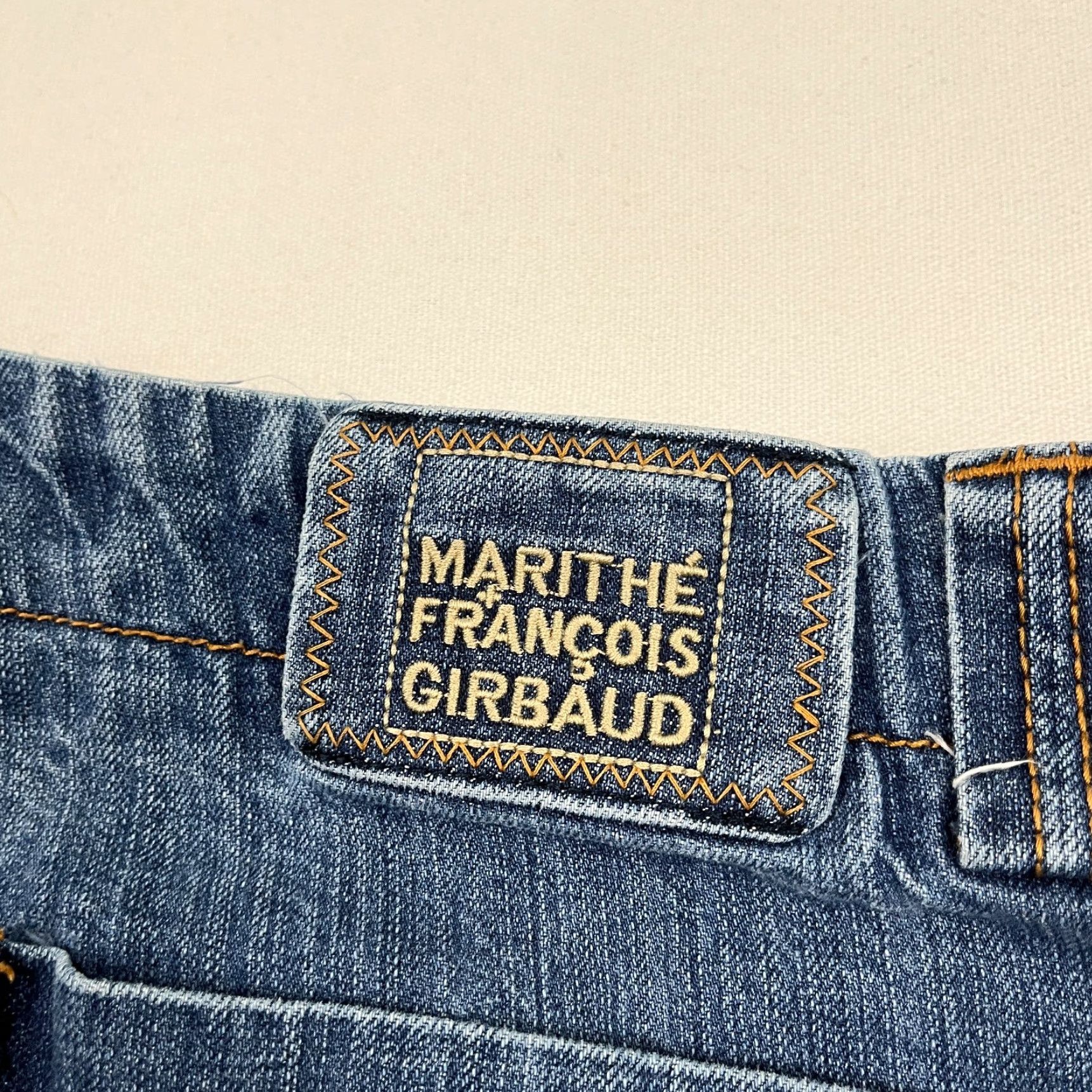 Denime VTG Girbaud Jeans Sz 42x33 Wide Baggy Denim Cargo Shuttle Tape Men Baggy Jeans 42 Blue Size US 42 / EU 58 - 4 Thumbnail